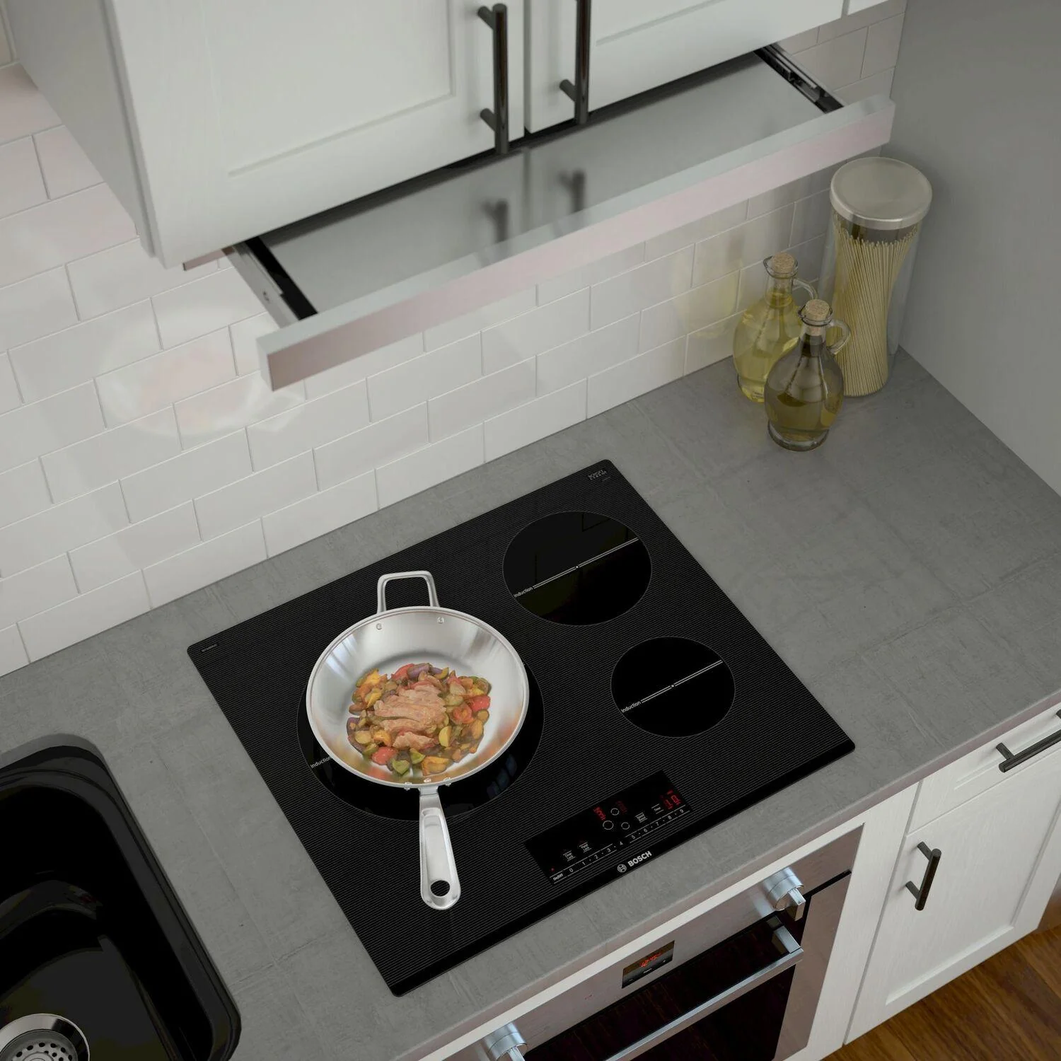 Bosch HUI54452UC 500 Series, telescopic cooker hood, Stainless steel - Image 5