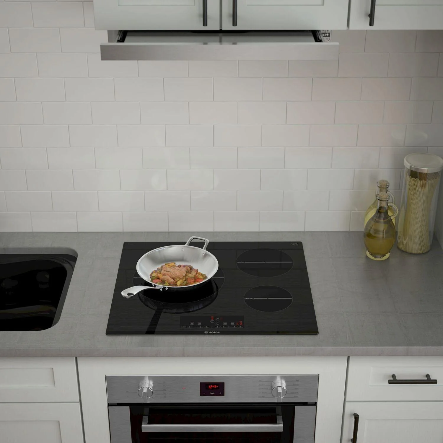 Bosch HUI54452UC 500 Series, telescopic cooker hood, Stainless steel - Image 8