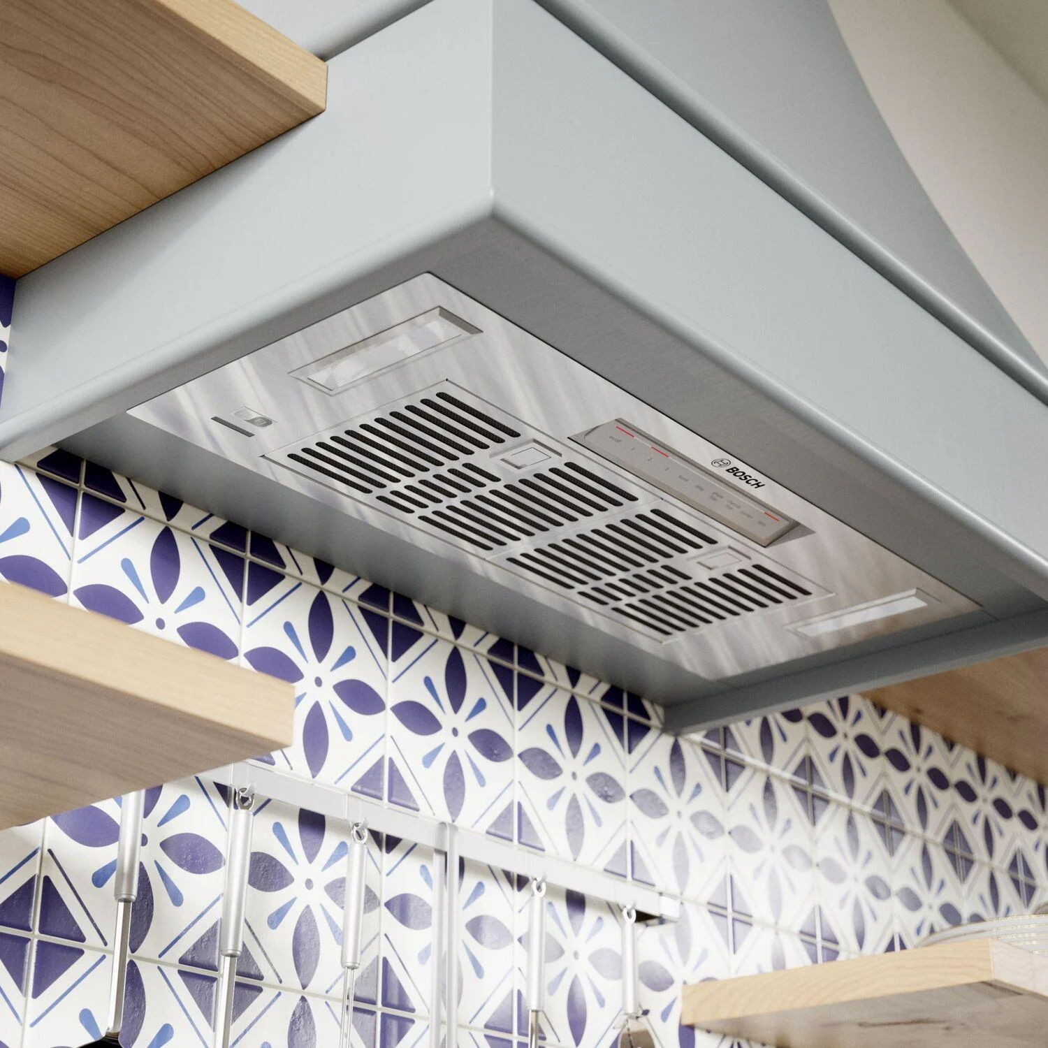Bosch HUI80553UC 800 Series, canopy cooker hood, Stainless steel - Image 2