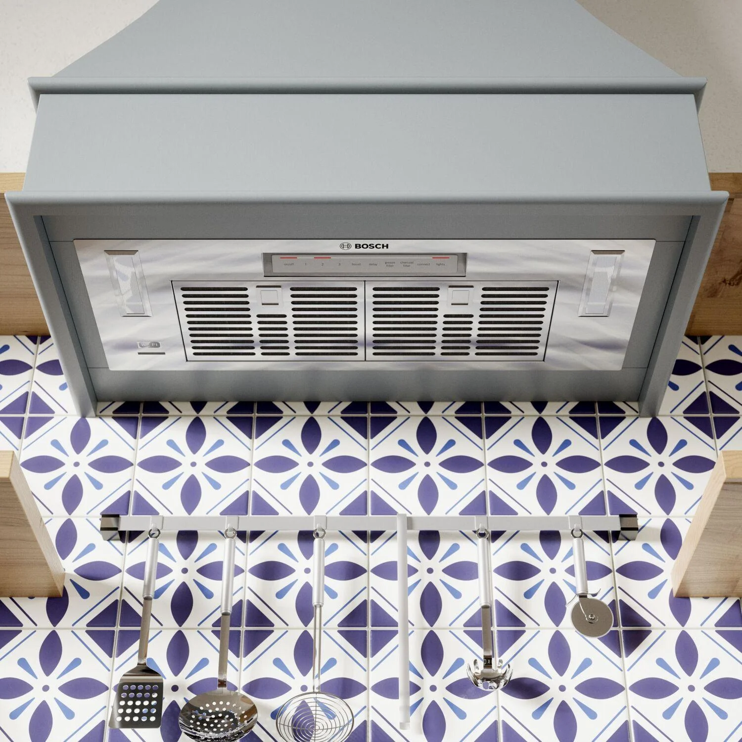 Bosch HUI80553UC 800 Series, canopy cooker hood, Stainless steel - Image 3