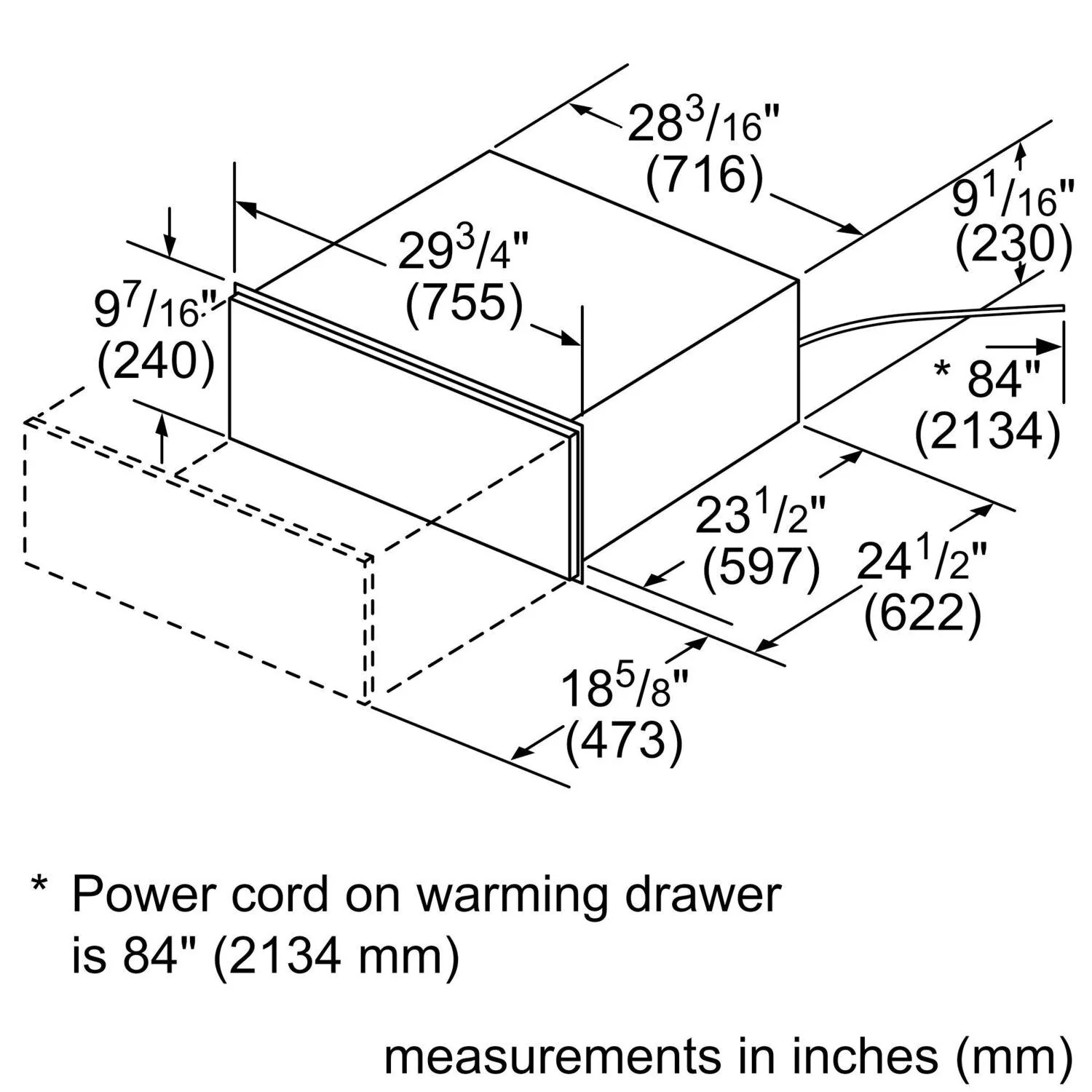Bosch HWD5051UC 500 Series, Built-in warming drawer, 30'', Stainless steel - Image 22