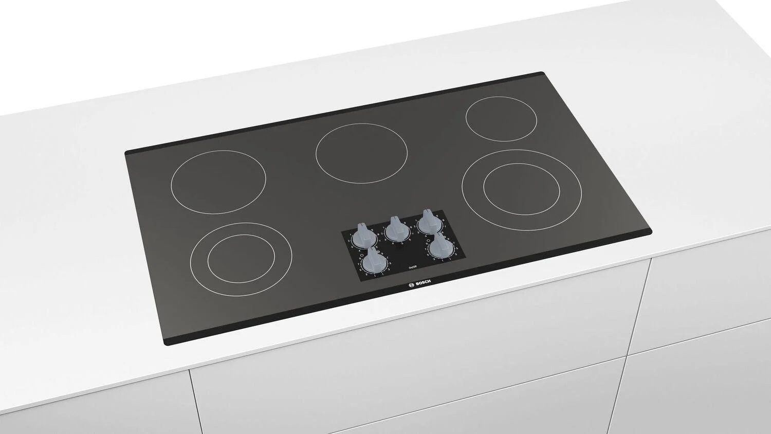 Bosch NEM5666UC 500 Series, 36" KNOB CNT, 5 ELEMENT, ELEC. C-TOP BLACK - Image 4