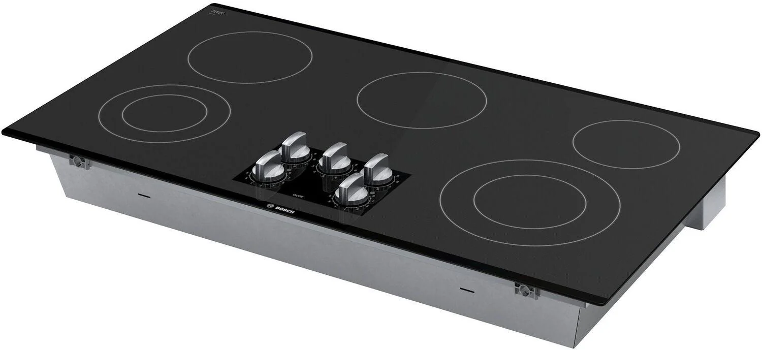 Bosch NEM5666UC 500 Series, 36" KNOB CNT, 5 ELEMENT, ELEC. C-TOP BLACK - Image 5
