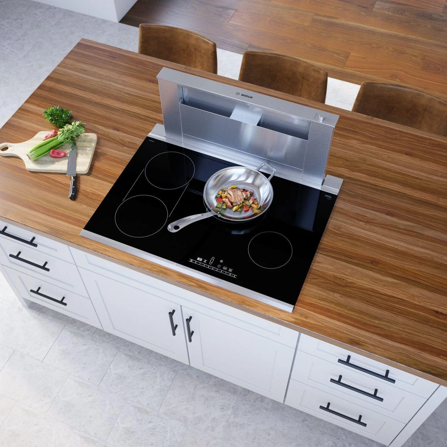 Bosch NET8069SUC 800 Series Electric Cooktop 30" Black, surface mount with frame - Image 8