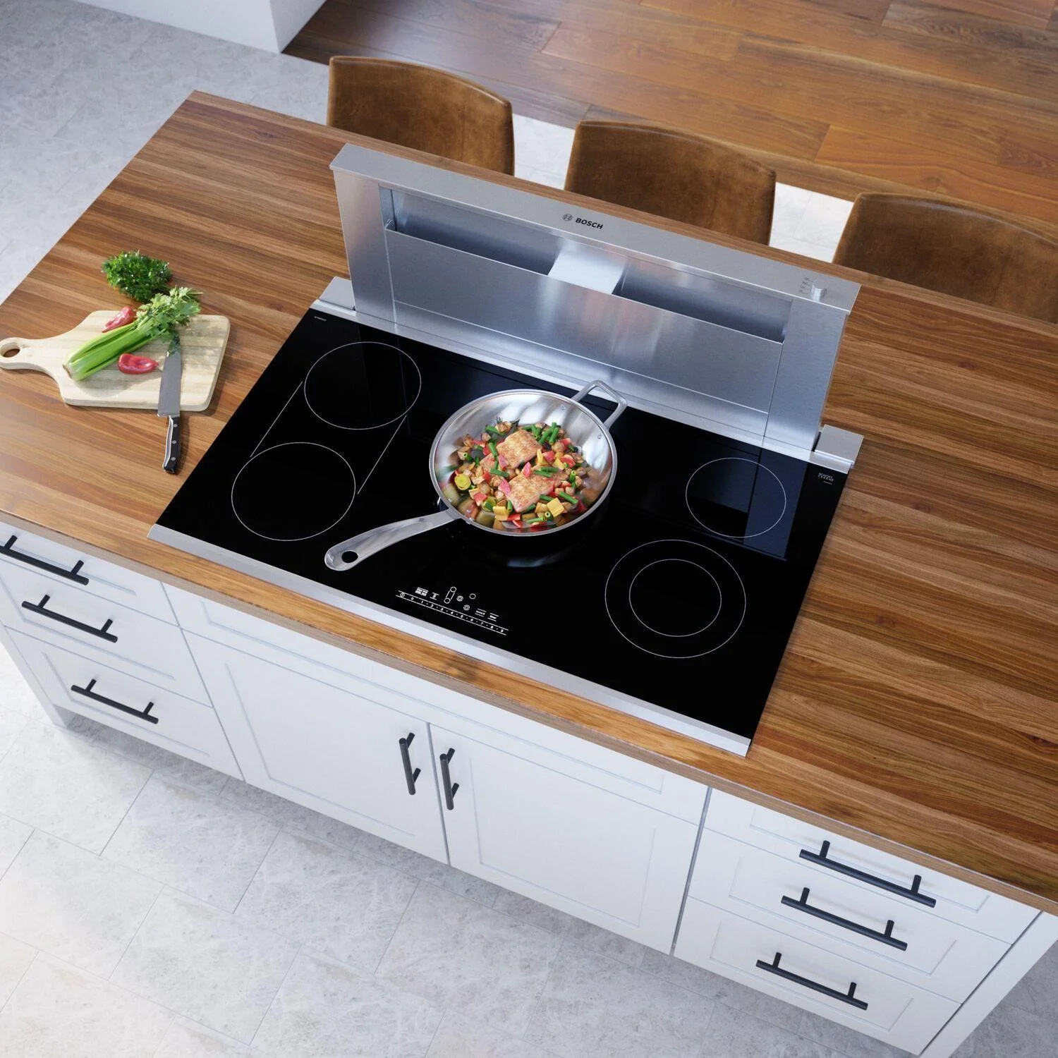 Bosch NET8669SUC 800 Series Electric Cooktop 36" Black, surface mount with frame - Image 8