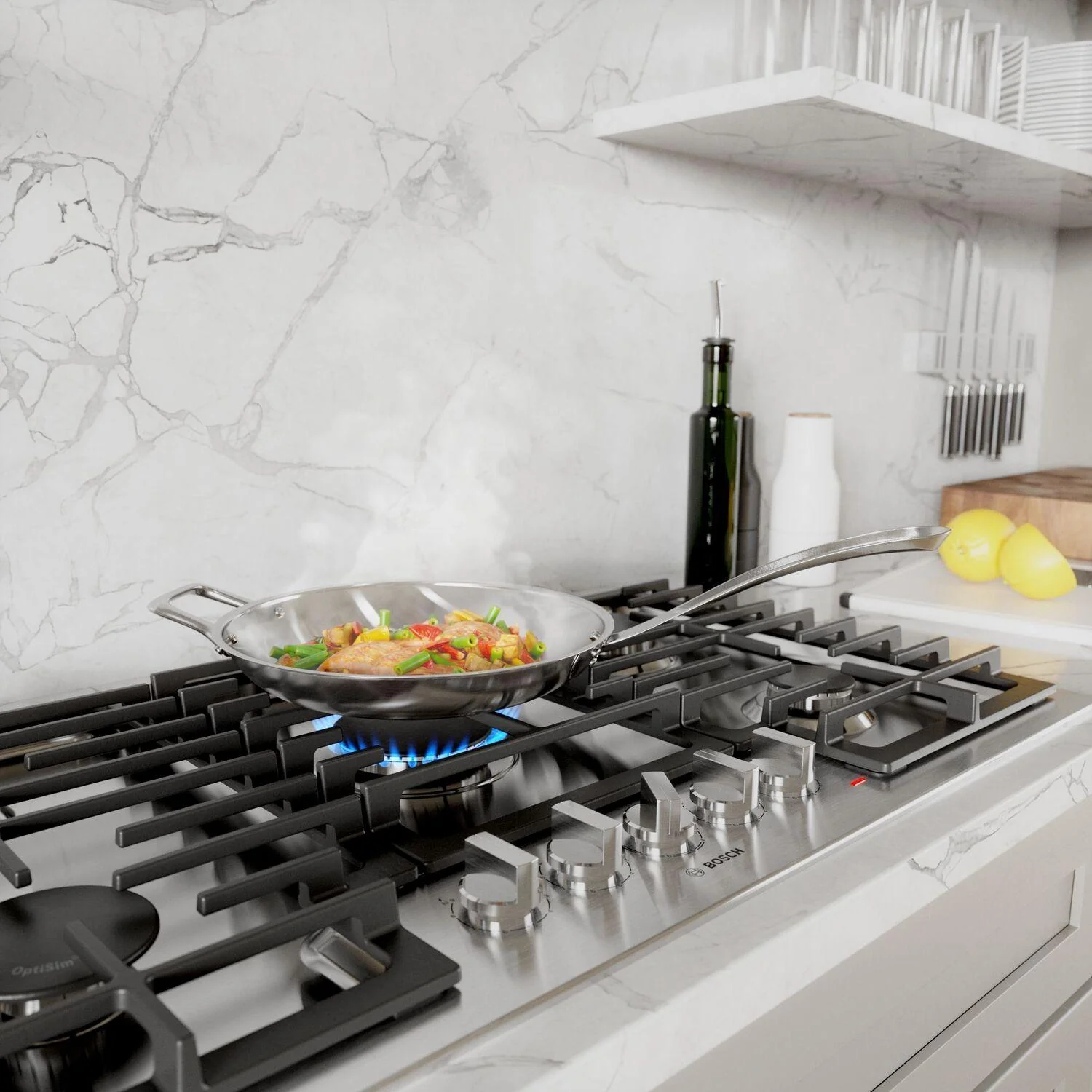 Bosch 500 Series Gas Cooktop 30" Stainless steel NGM5058UC - Image 4
