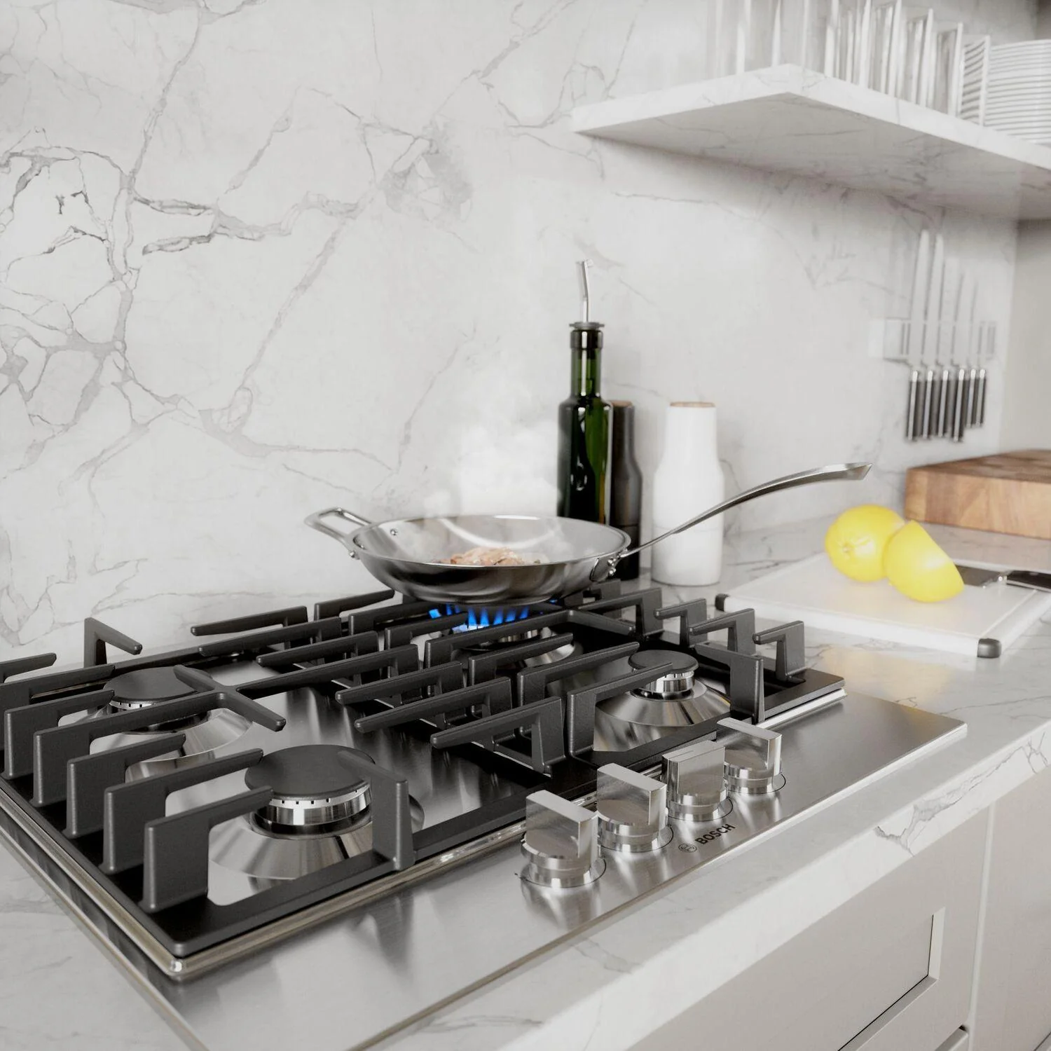 Bosch NGM5458UC 500 Series Gas Cooktop 24" Stainless steel NGM5458UC - Image 4