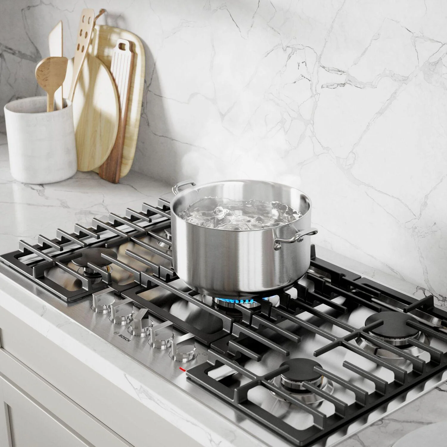 Bosch NGM5659UC 500 Series, Gas hob, 36'', Stainless steel - Image 5