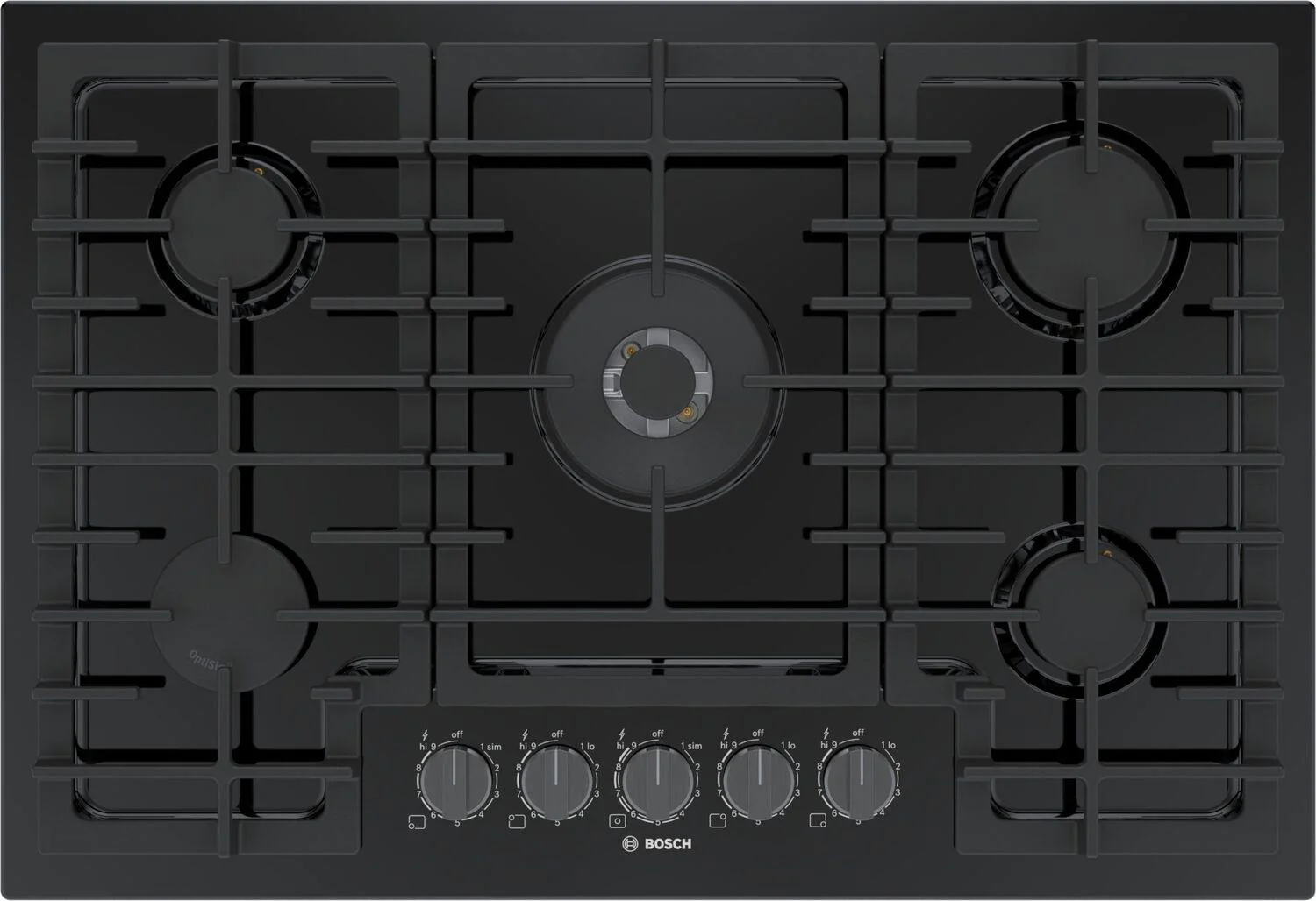 Bosch 800 Series Gas Cooktop 30" Black NGM8048UC