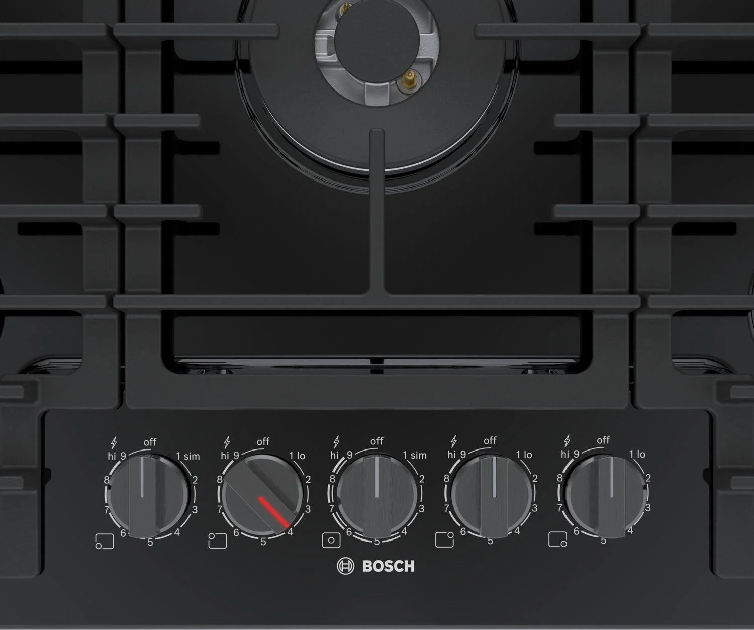 Bosch 800 Series Gas Cooktop 30" Black NGM8048UC - Image 2