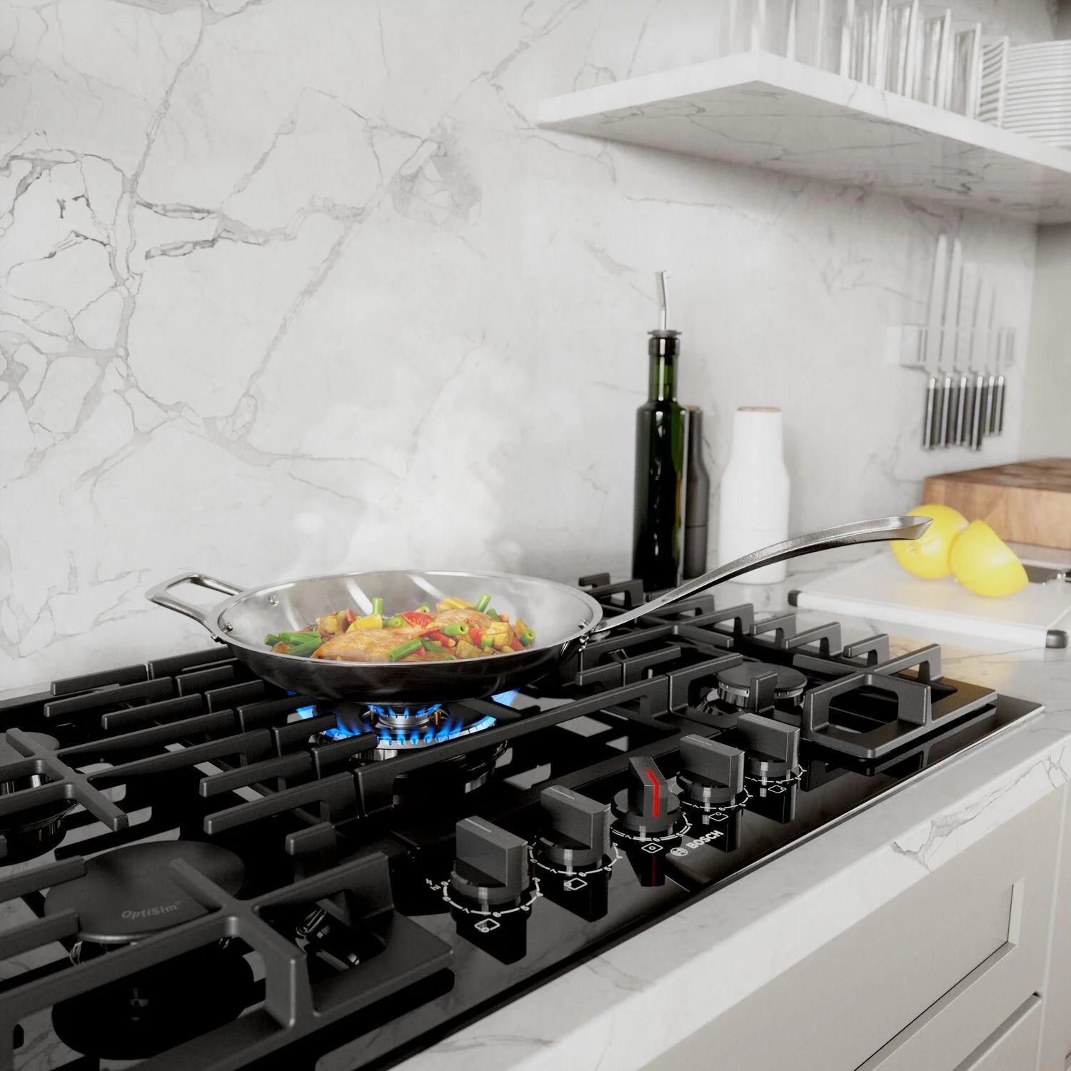 Bosch 800 Series Gas Cooktop 30" Black NGM8048UC - Image 7