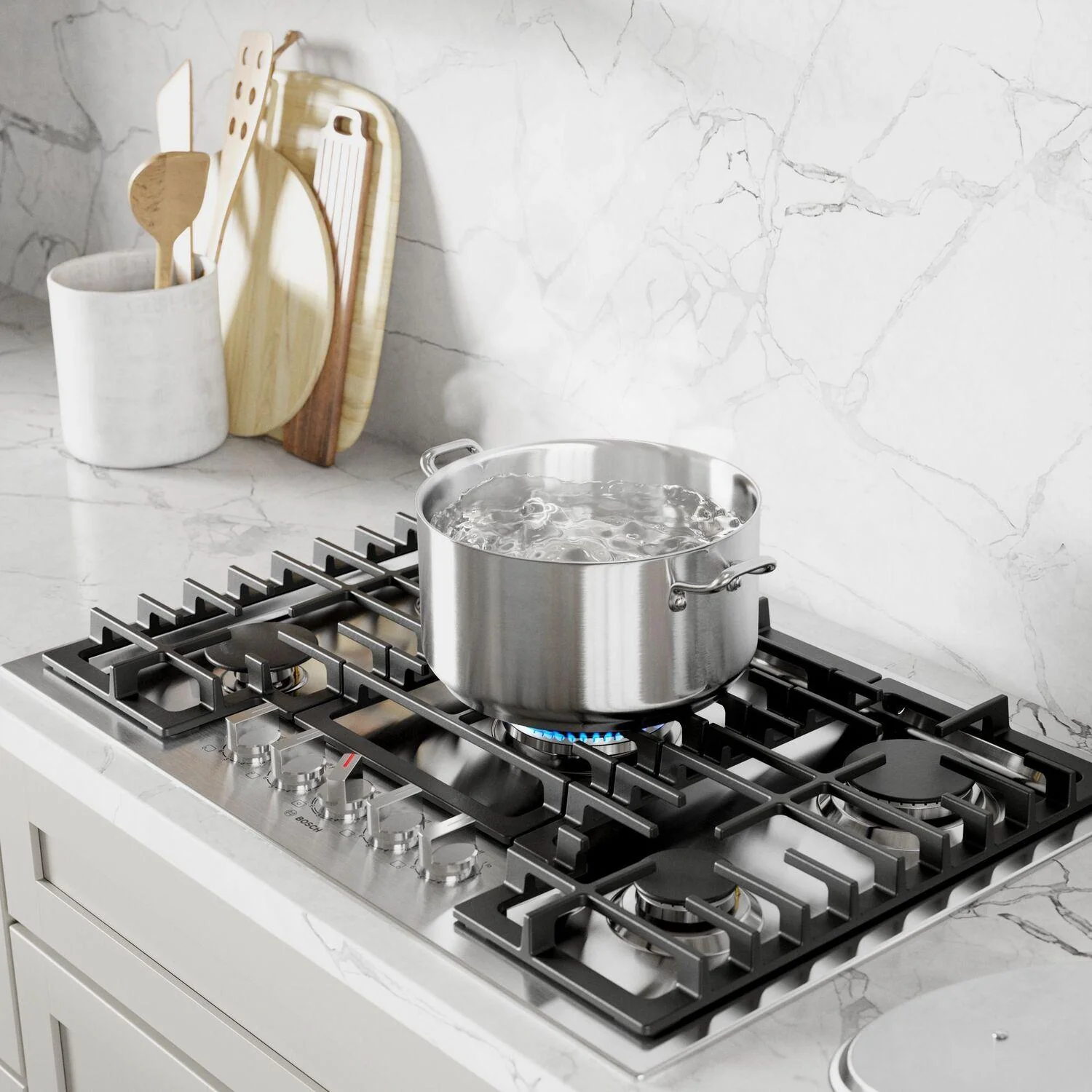 Bosch NGM8059UC 800 Series, Gas hob, 30'', Stainless steel - Image 5