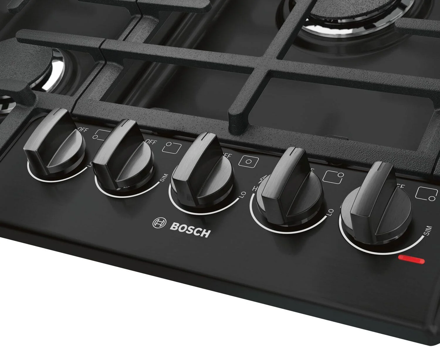 Bosch NGM8646UC 800 Series Gas Cooktop 36" Black - Image 2