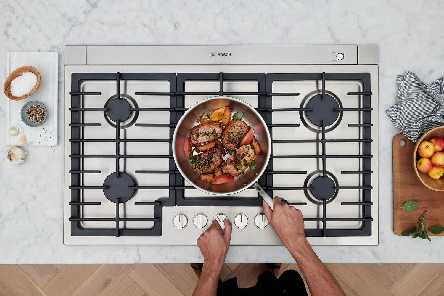 Bosch 800 Series Gas Cooktop 36" Stainless steel NGM8658UC - Image 15