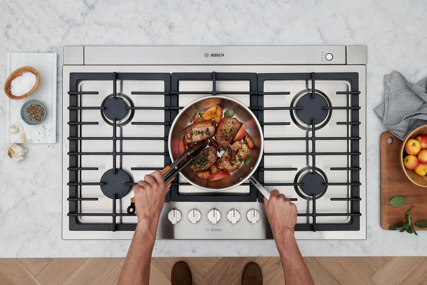Bosch 800 Series Gas Cooktop 36" Stainless steel NGM8658UC - Image 16