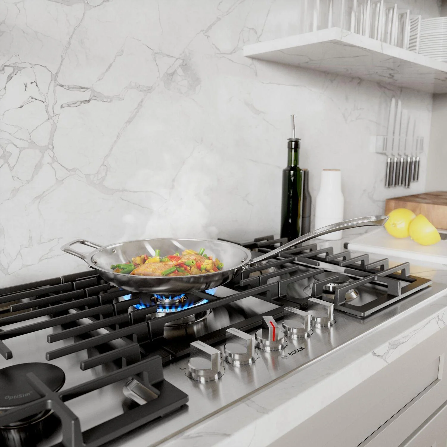 Bosch 800 Series Gas Cooktop 36" Stainless steel NGM8658UC - Image 5