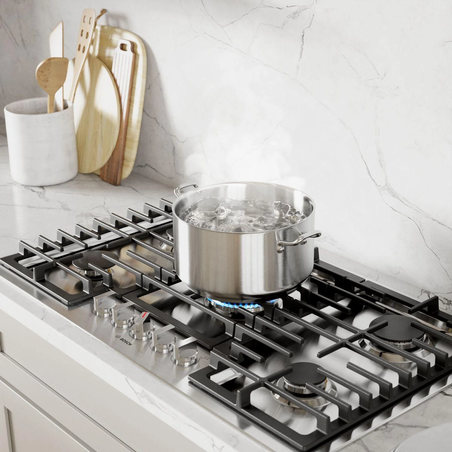 Bosch 800 Series Gas Cooktop 36" Stainless steel NGM8658UC - Image 6