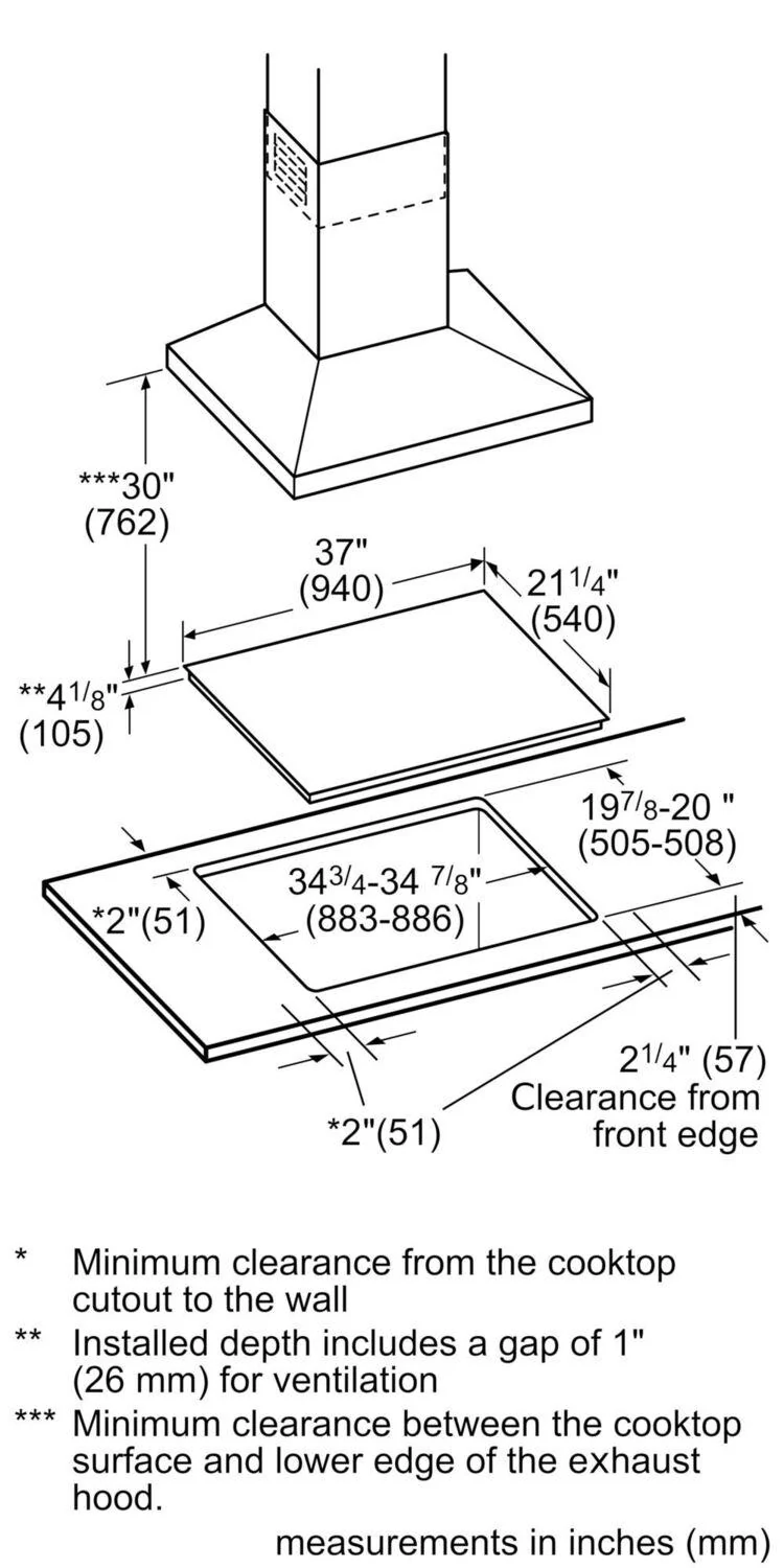Bosch NIT5660UC 500 Series, Induction hob, 36'', surface mount without frame - Image 11