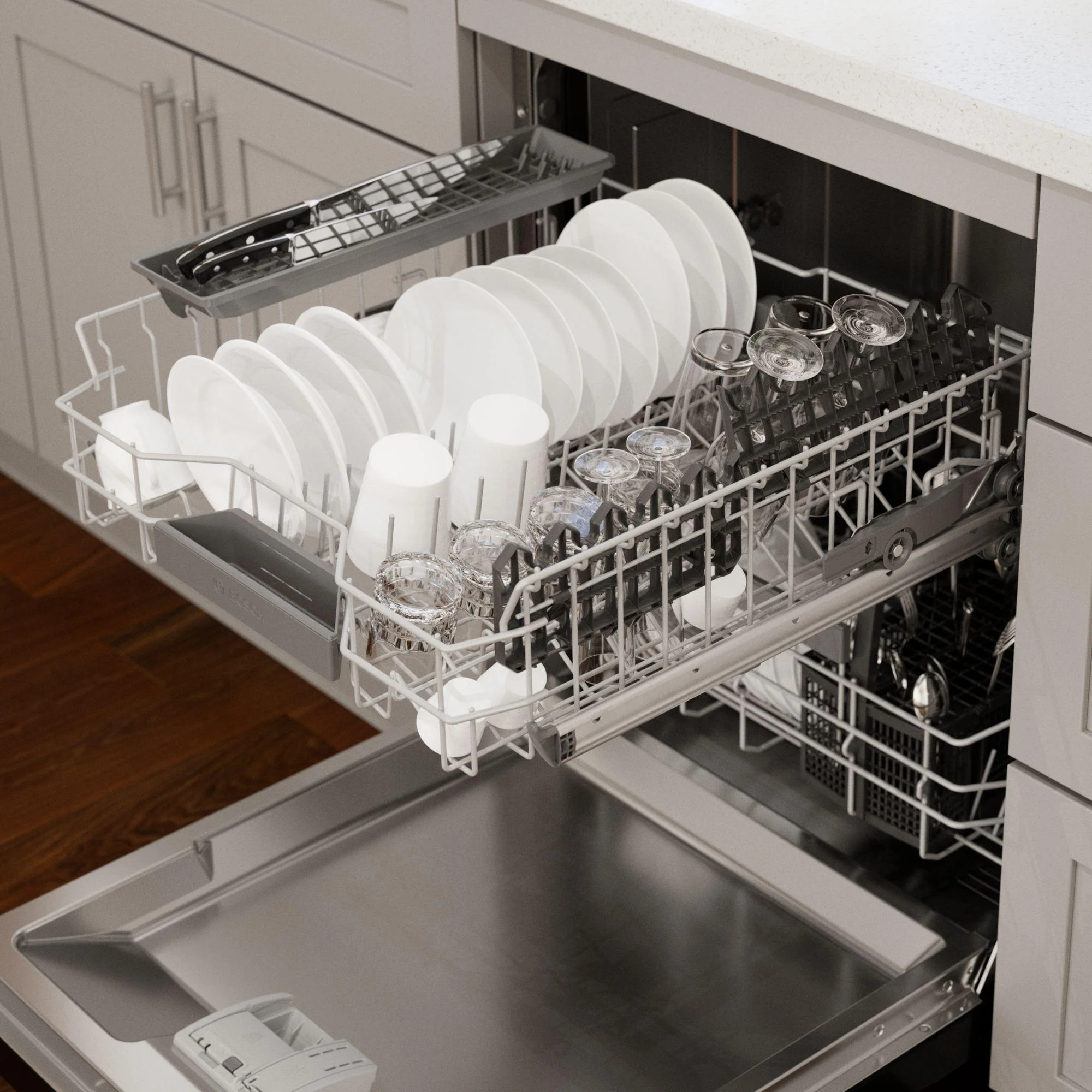 Bosch SGE53C56UC 300 Series Dishwasher 24" Black - Image 13
