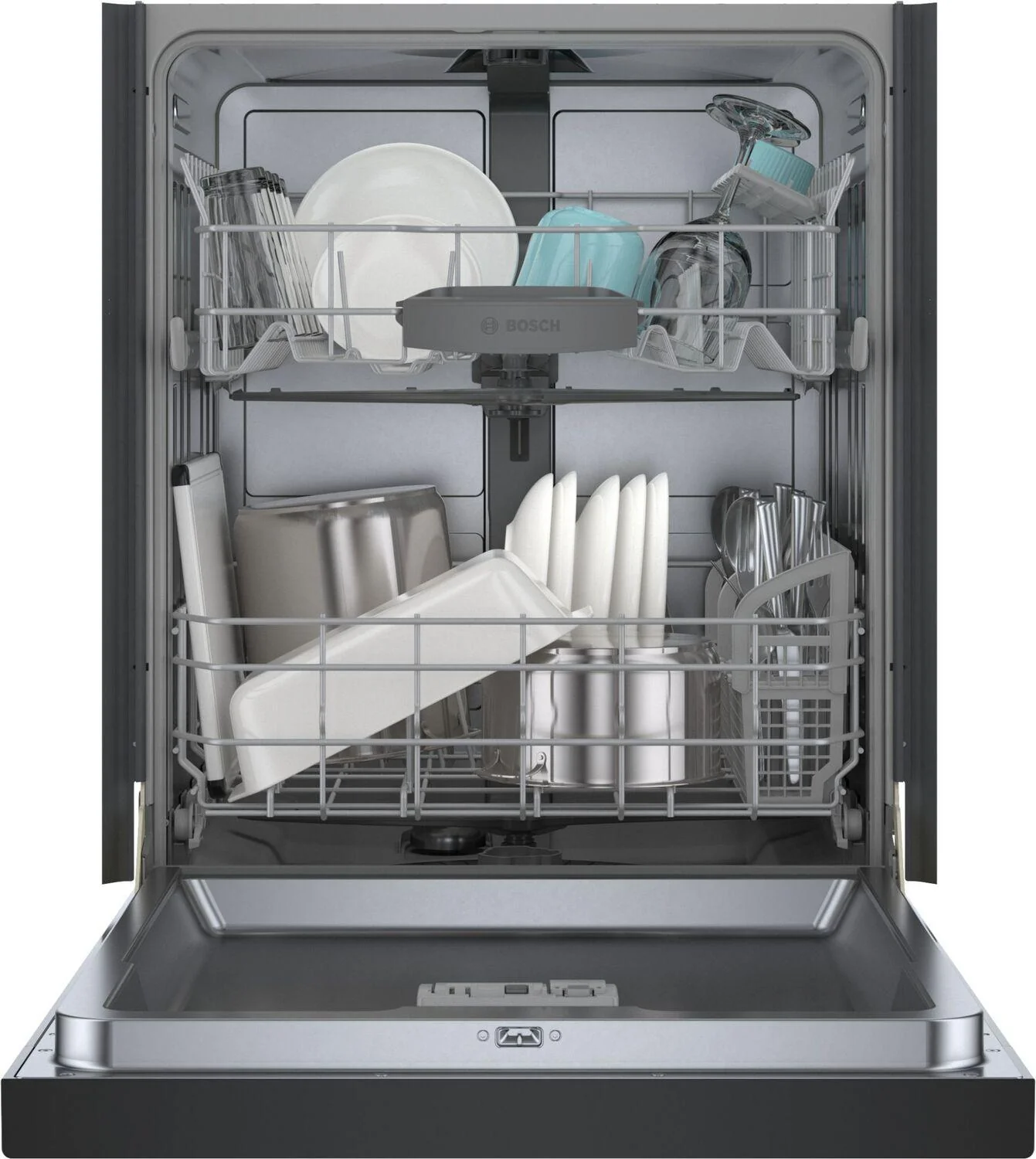 Bosch SHE4AEM6N 100 Plus Dishwasher 24" Black - Image 4
