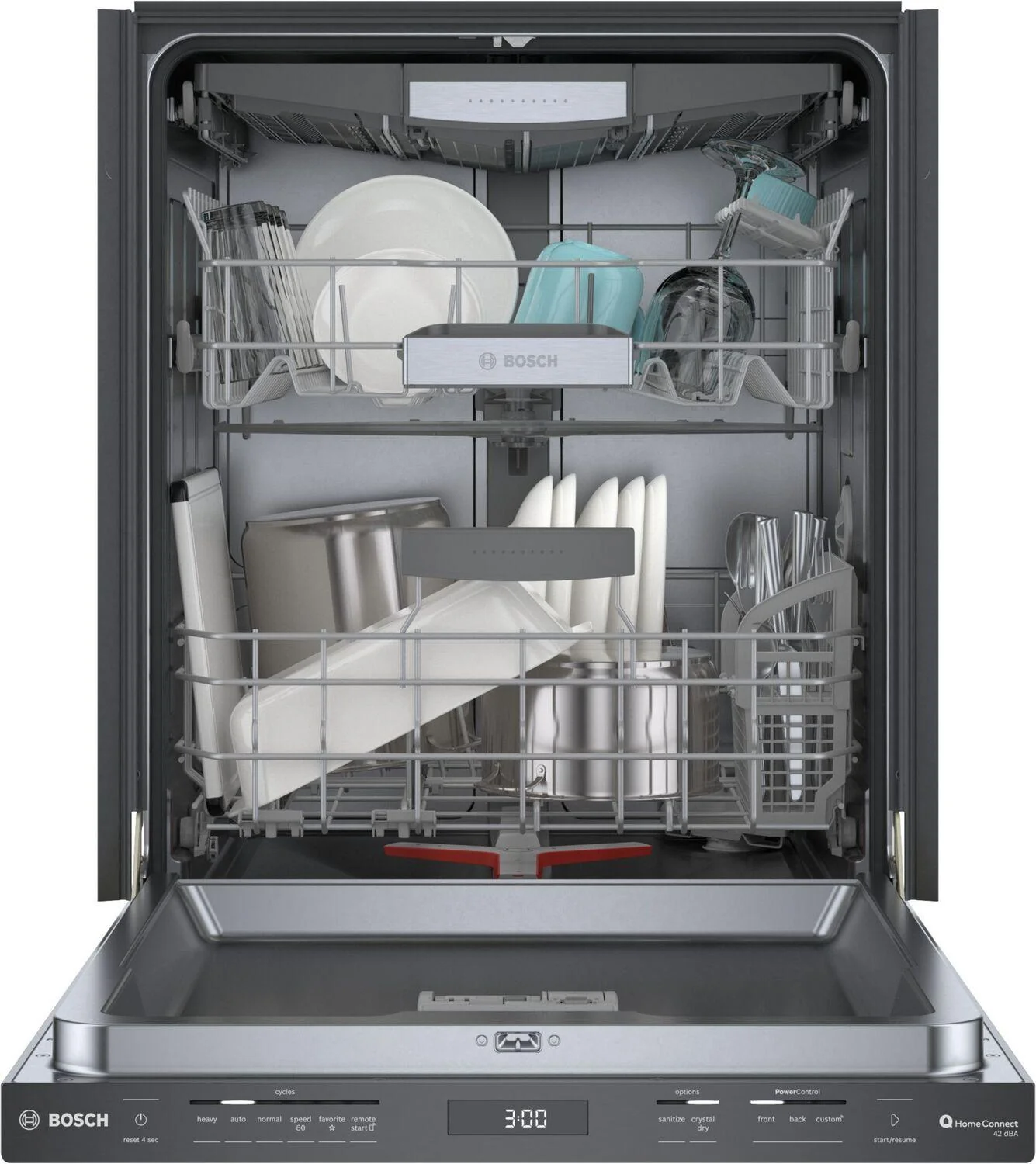 Bosch SHP78CM4N 800 Series, built-under dishwasher, 24'', Brushed black steel anti-fingerprint - Image 5