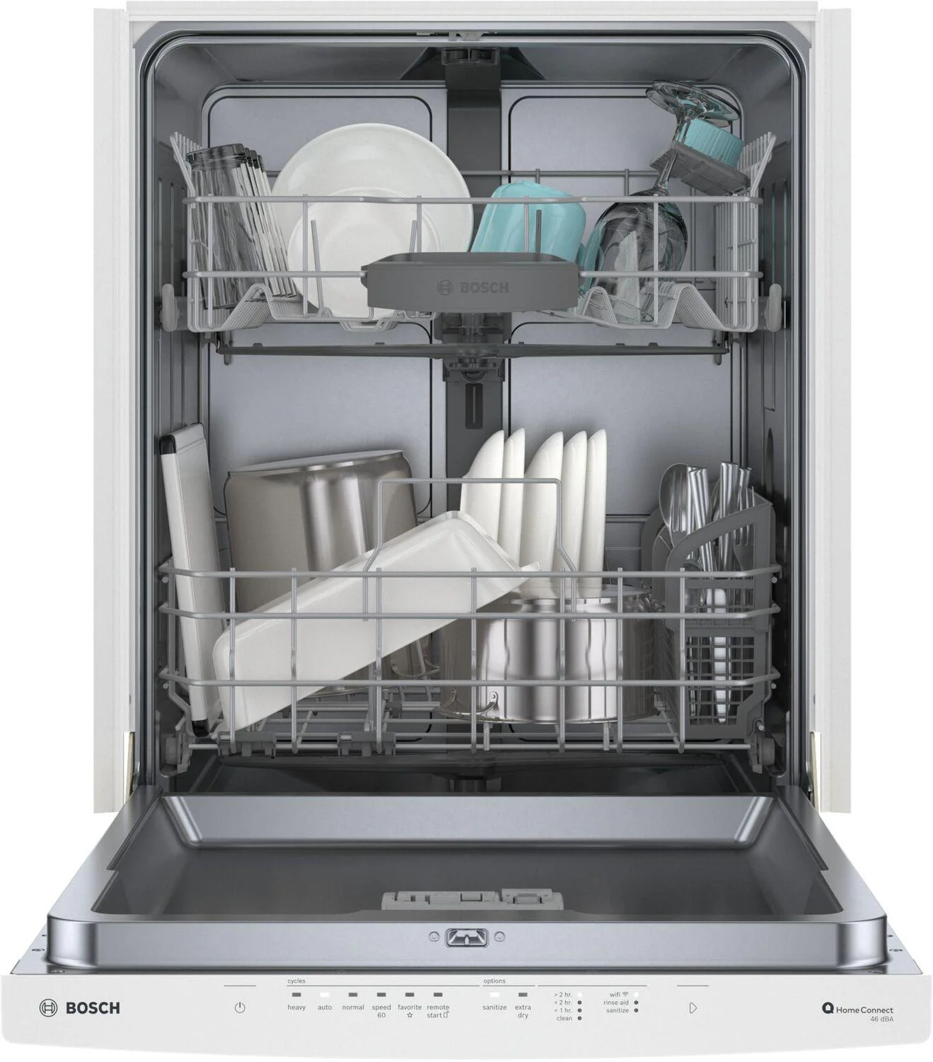 Bosch SHS53CD2N 300 Series, built-under dishwasher, 24'', White - Image 4