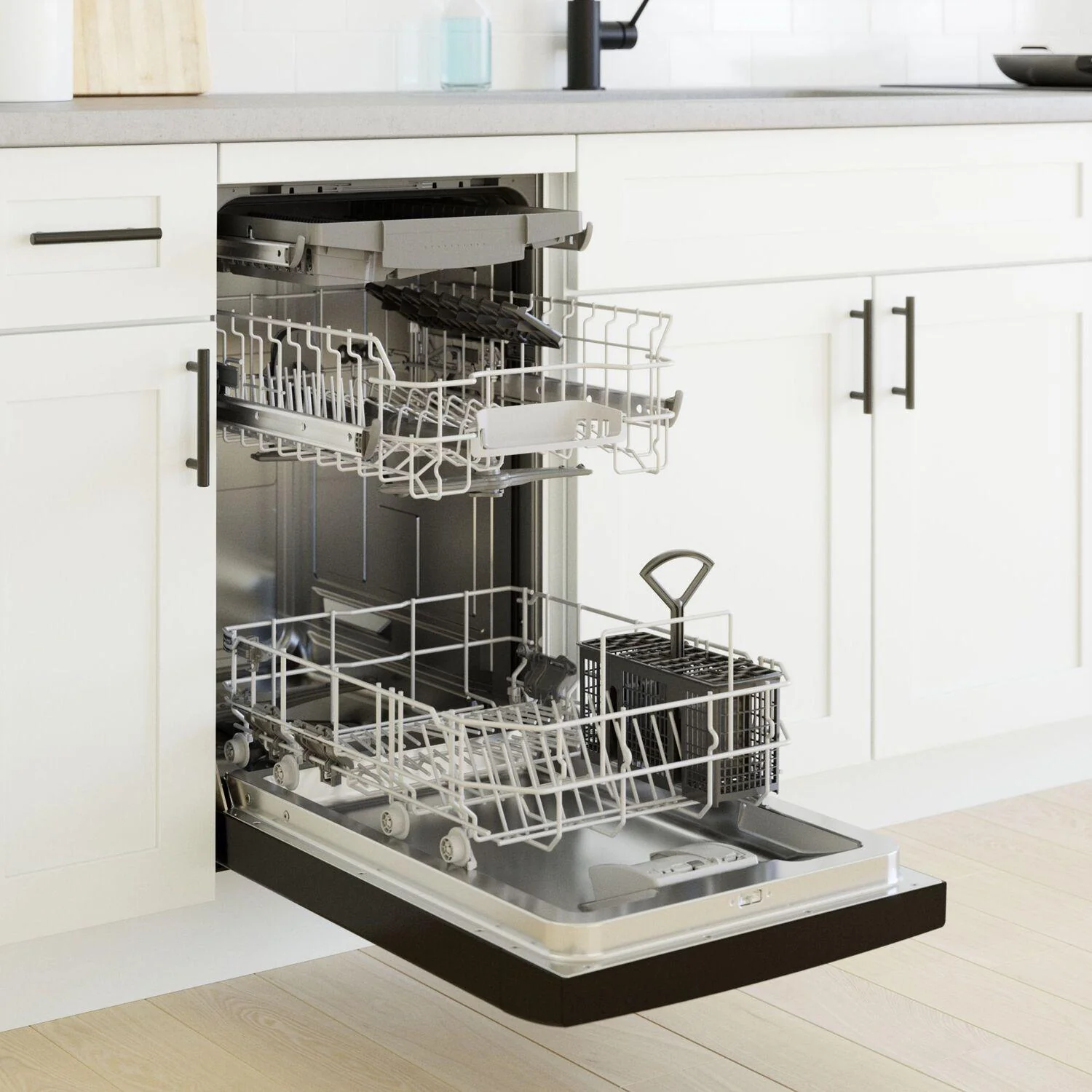 Bosch 300 Series Dishwasher 17 3/4" Black SPE53B56UC - Image 20