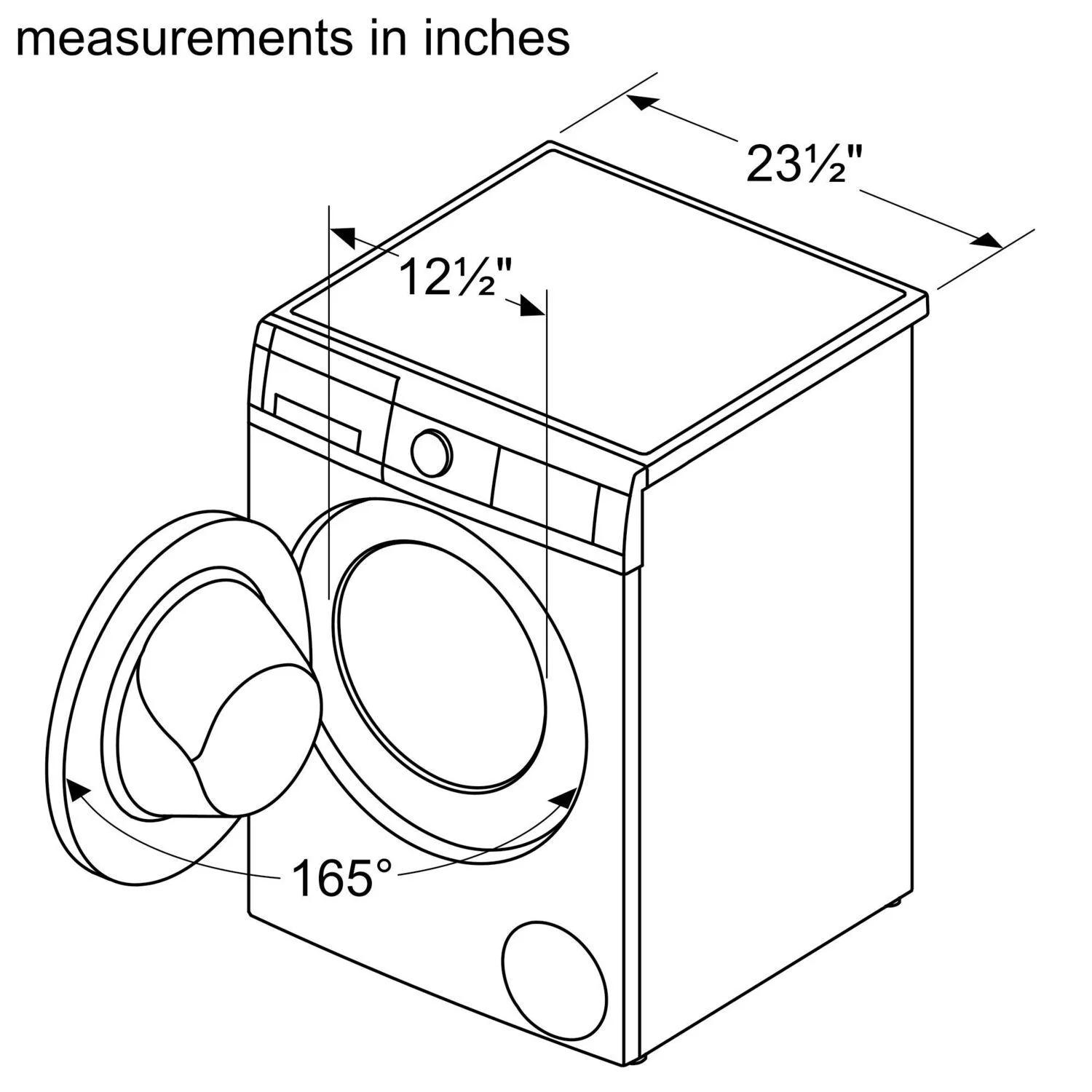 Bosch WGA12400UC 300 Series Compact Washer , White - Image 13