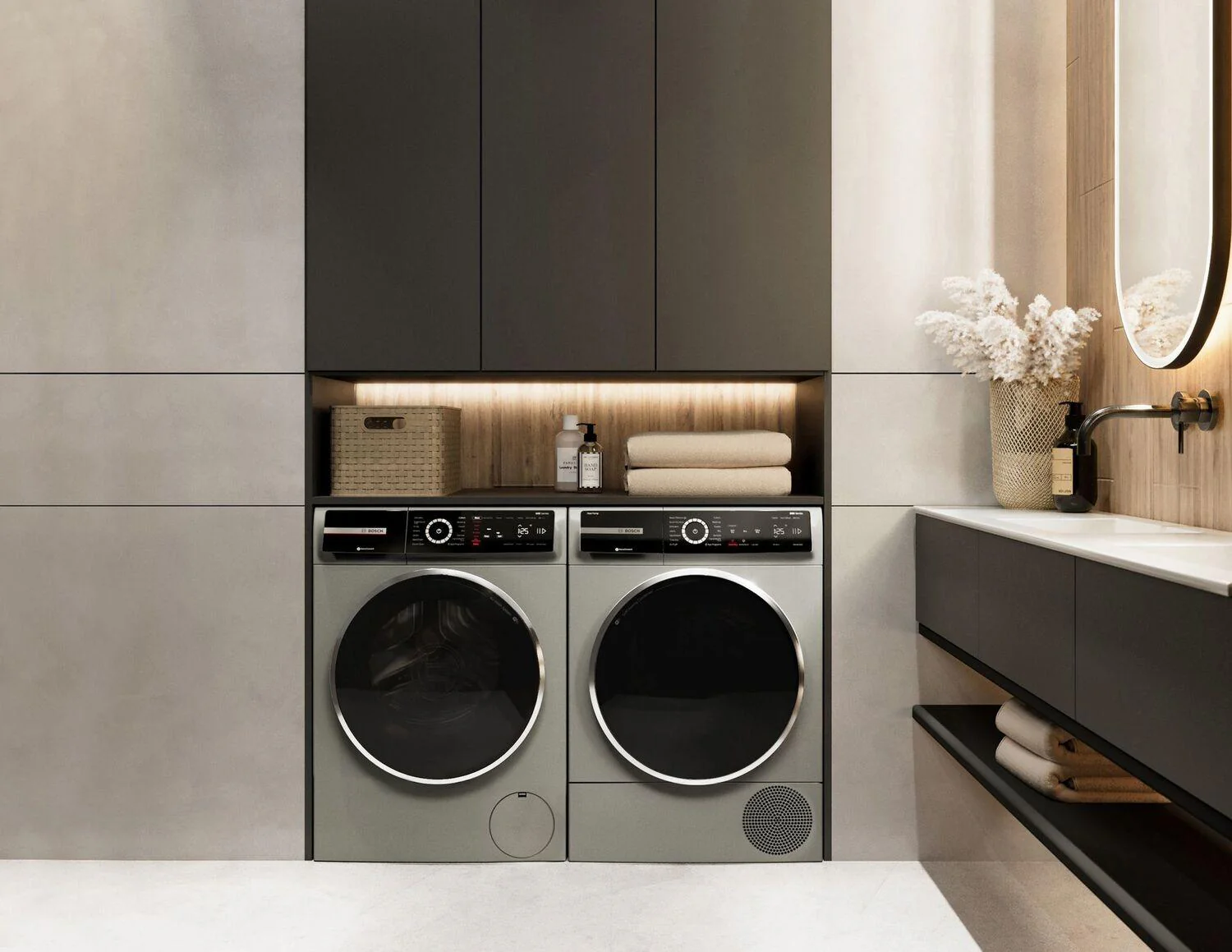 Bosch WGB246AXUC 800 Series Compact Washer max. 1600 rpm, Pearl Steel - Image 19