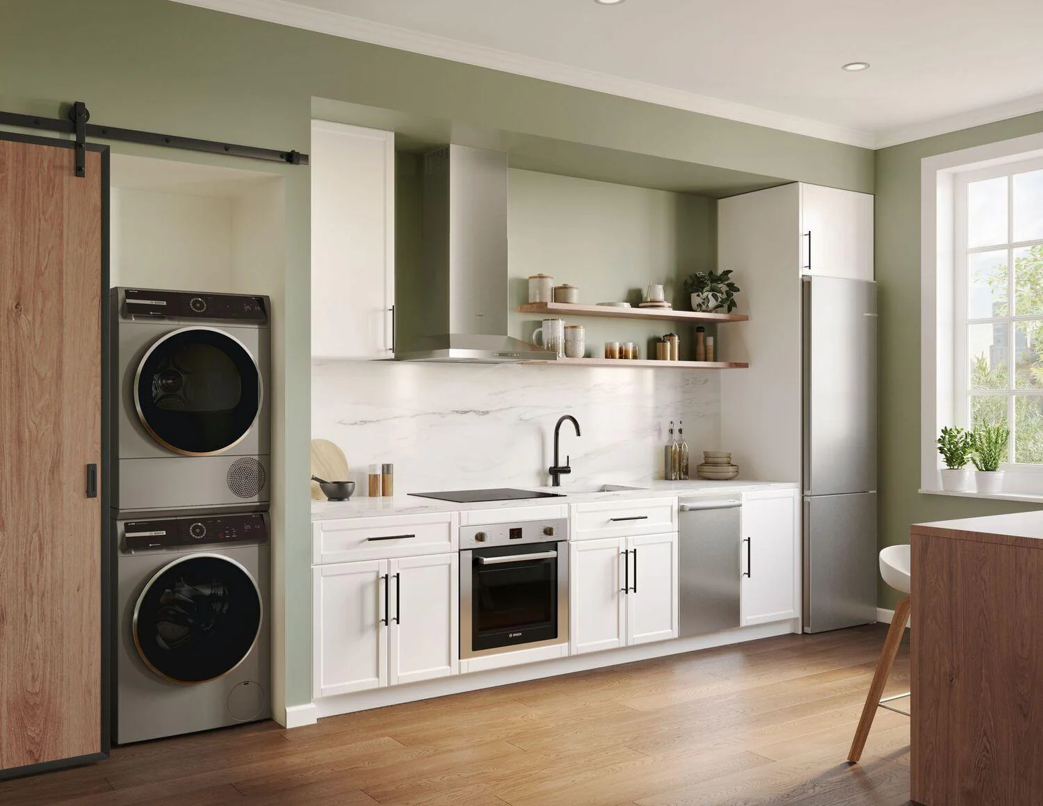 Bosch WGB246AXUC 800 Series Compact Washer max. 1600 rpm, Pearl Steel - Image 5