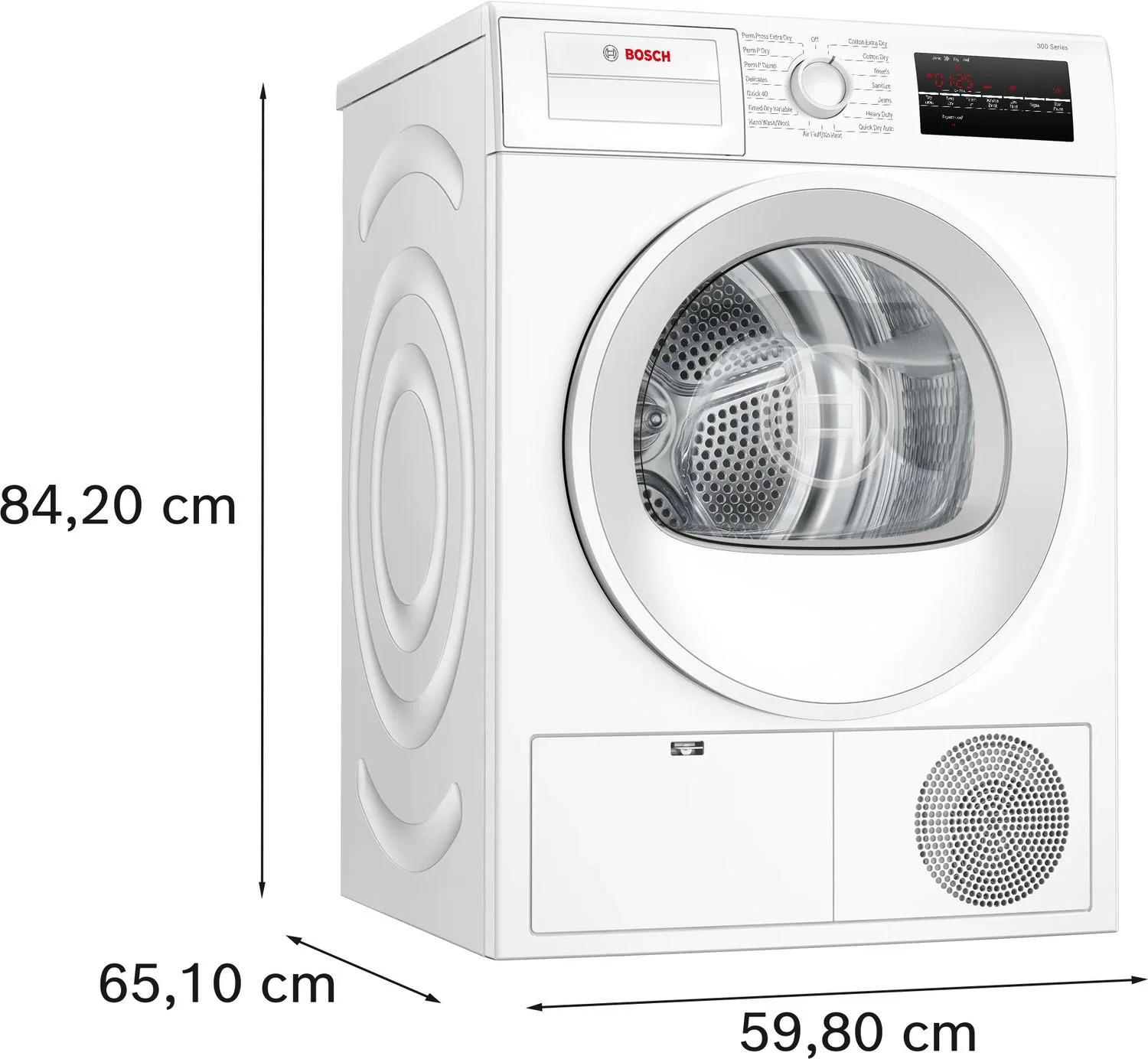 Bosch WPA12100UC 300 Series, condenser tumble dryer, White - Image 10