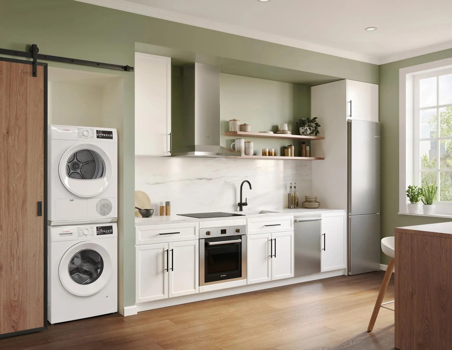 Bosch WPA12100UC 300 Series, condenser tumble dryer, White - Image 6