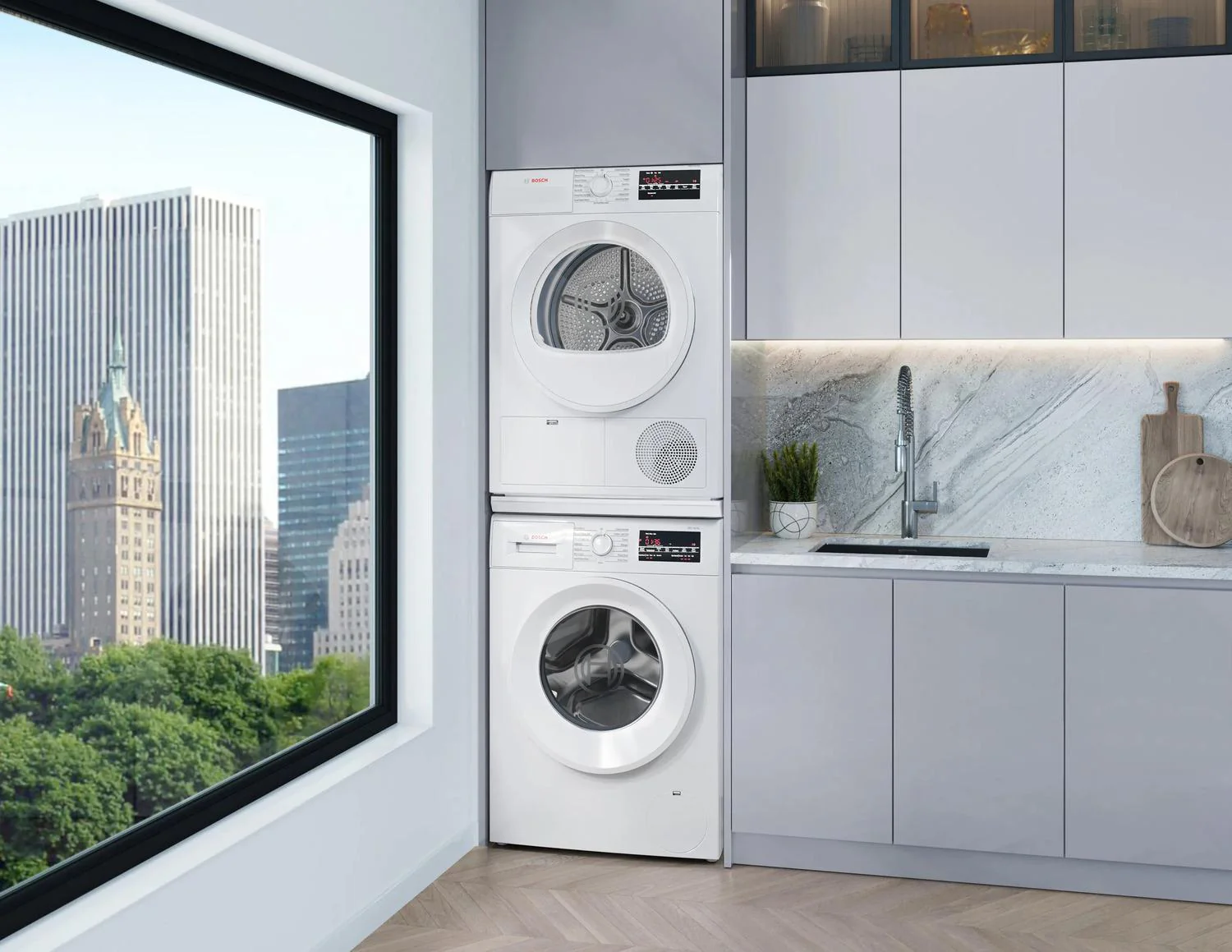 Bosch WPA12100UC 300 Series, condenser tumble dryer, White - Image 7