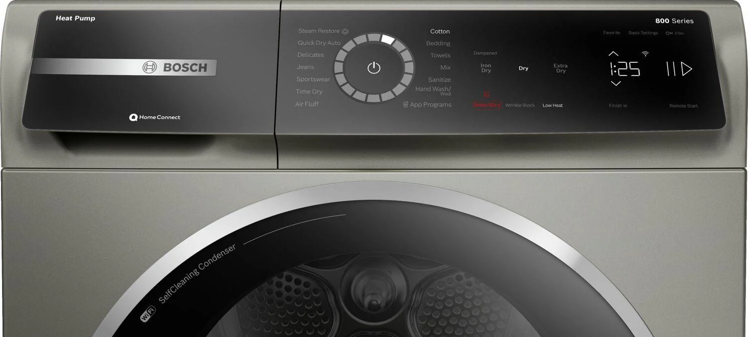 Bosch WQB245AXUC 800 Series Heat Pump Dryer Pearl Steel - Image 11