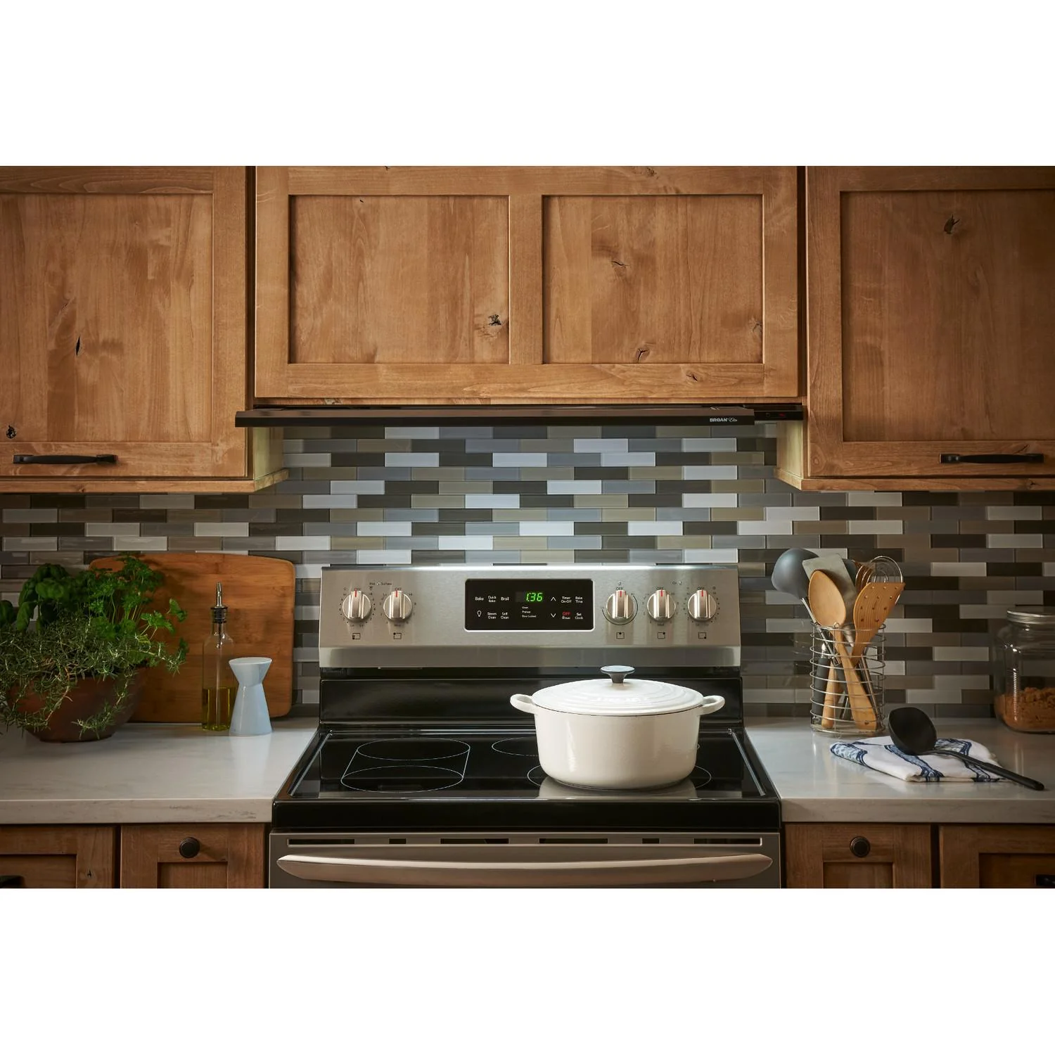 Broan 153023 DISCONTINUED-Broan® Elite 30-Inch Under-Cabinet Slide-Out Range Hood w/ Light, Black - Image 2
