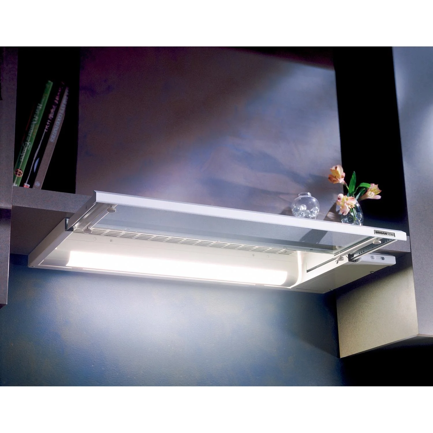 Broan 153601 DISCONTINUED-Broan® Elite 36-Inch Under-Cabinet Slide-Out Range Hood w/ Light, White - Image 3