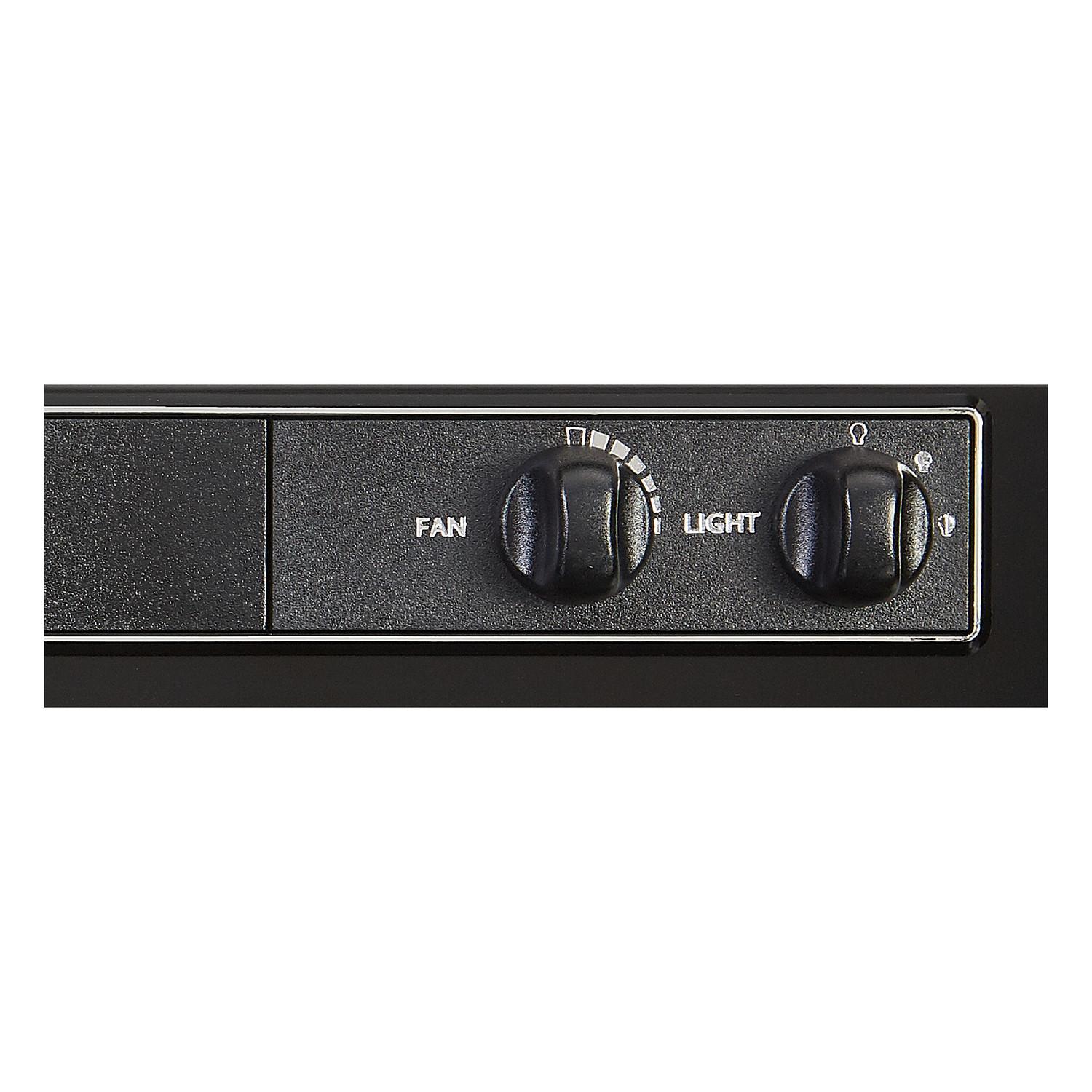 Broan® 36-Inch Convertible Under-Cabinet Range Hood, 220 CFM, Black - Image 5