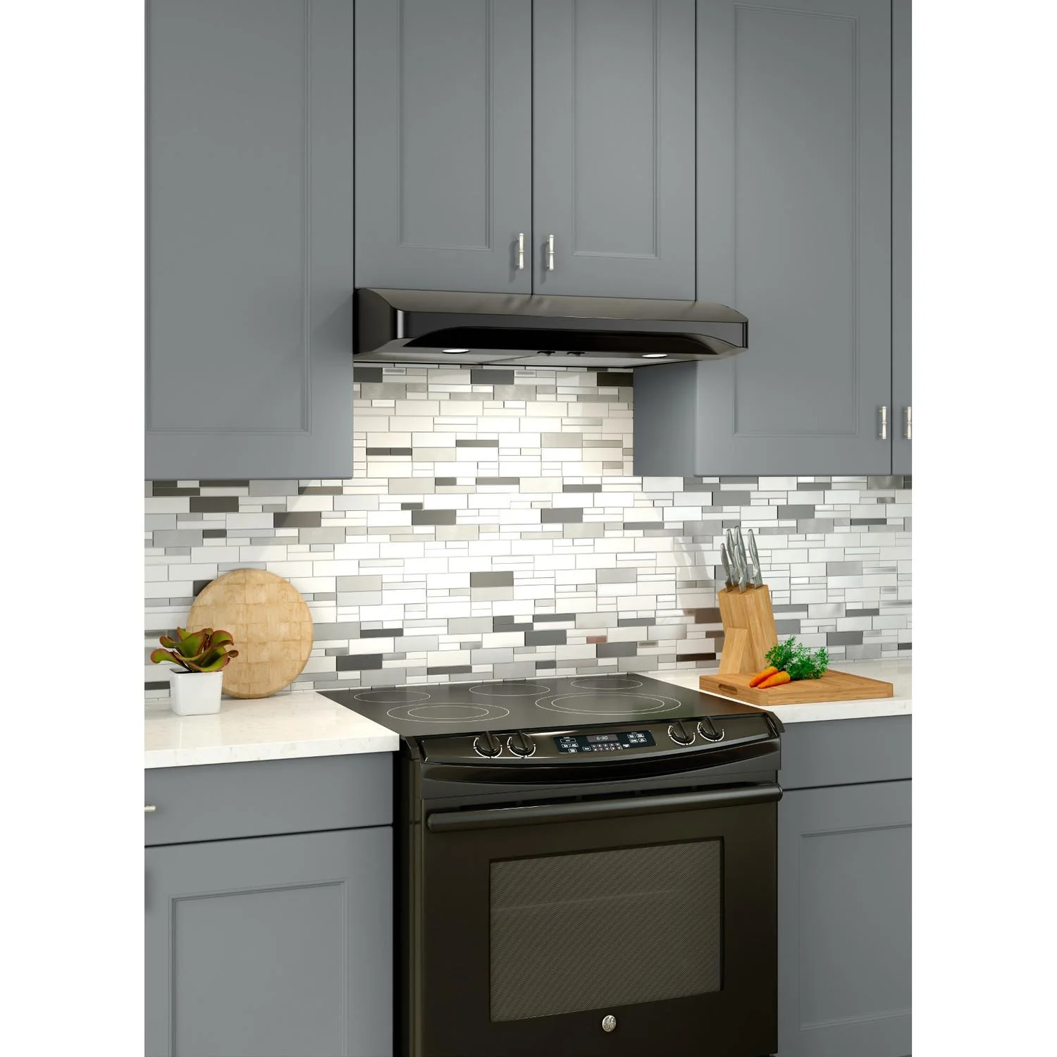 ALT130BL Broan® Elite 30-Inch Convertible Under-Cabinet Range Hood, Black - Image 2