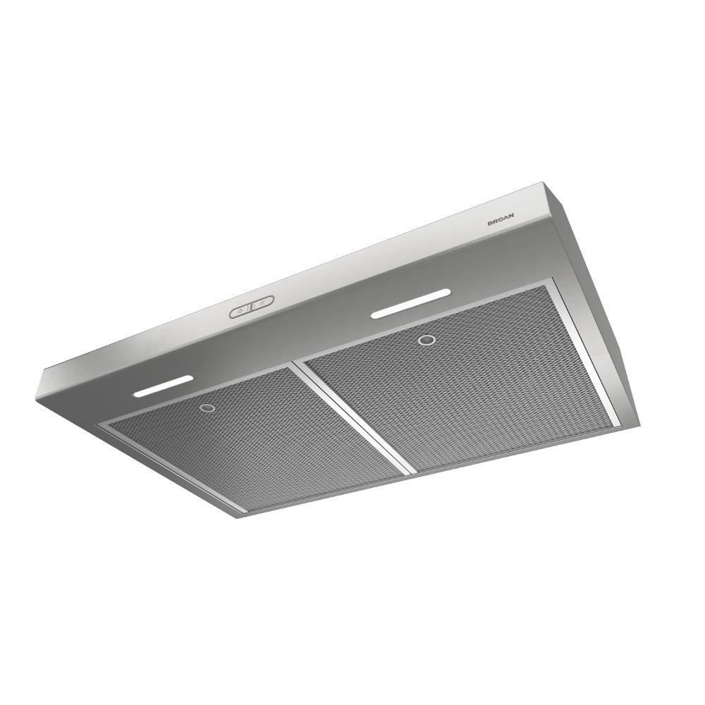 BCDF130SS Broan® Glacier 30-Inch Convertible Under-Cabinet Range Hood, 375 Max Blower CFM, Stainless Steel - Image 5