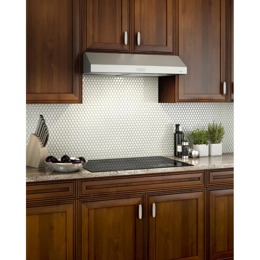 BCDF142SS Broan® Glacier 42-Inch Convertible Under-Cabinet Range Hood, 375 Max Blower CFM, Stainless Steel - Image 2