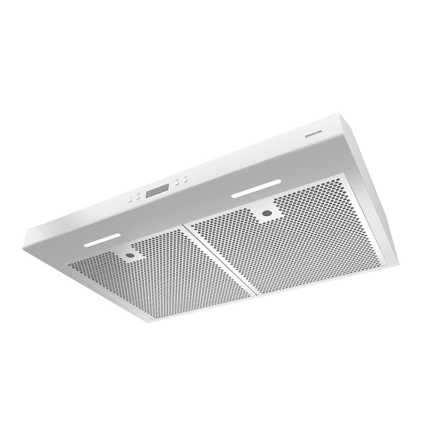 Broan® Glacier 36-Inch Convertible Under-Cabinet Range Hood, 450 Max Blower CFM, White - Image 5