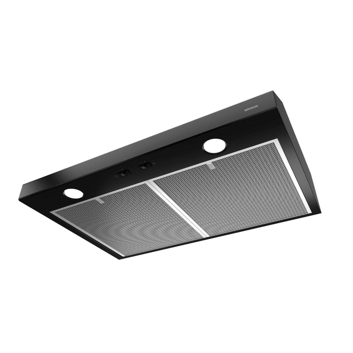 Broan BCSD136BL Glacier 36-Inch 300 Max Blower CFM 5 Sones Black Range Hood - Image 5
