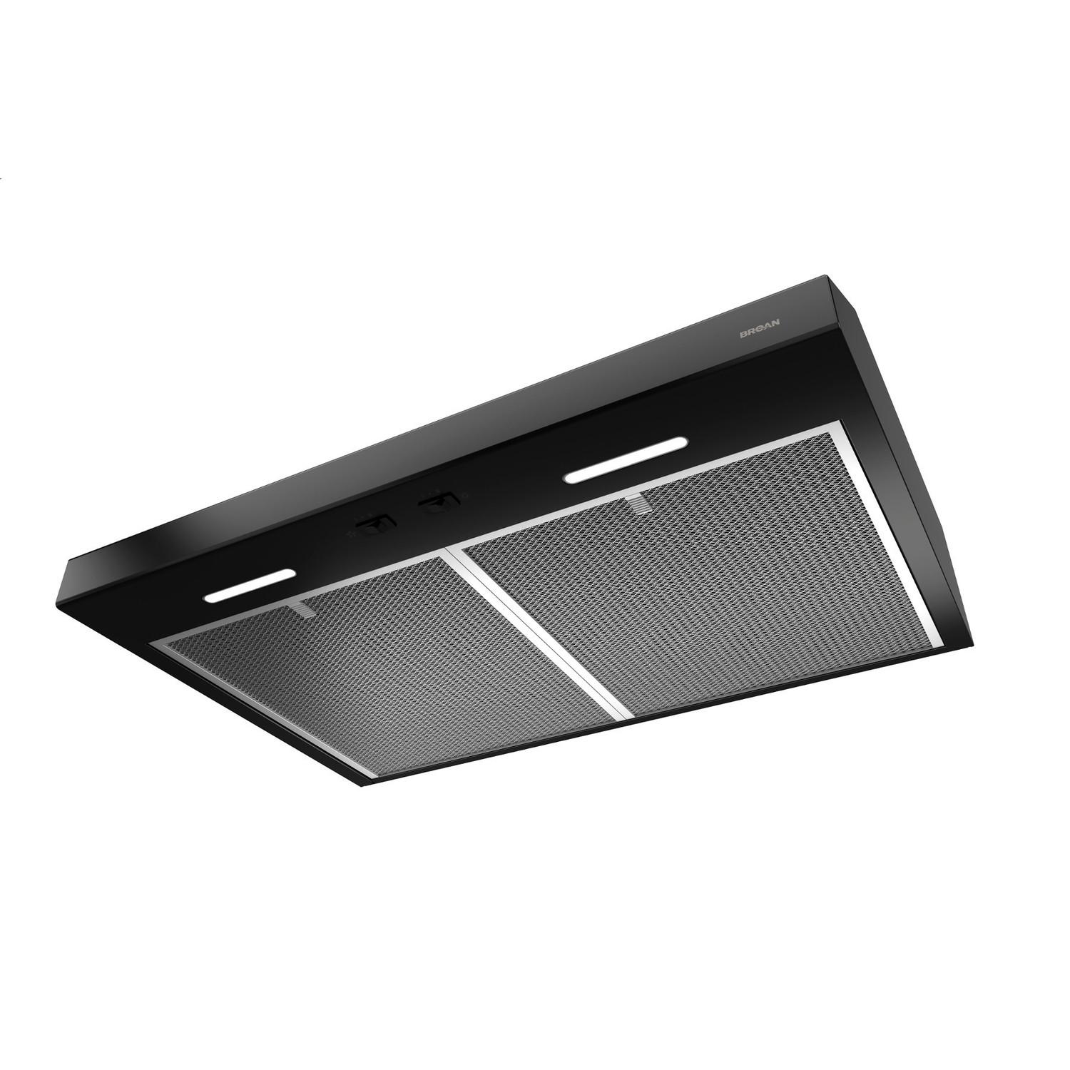 BCSEK130BL Broan® 30-Inch Convertible Under-Cabinet Range Hood, ENERGY STAR®, 300 Max Blower CFM, Black - Image 5