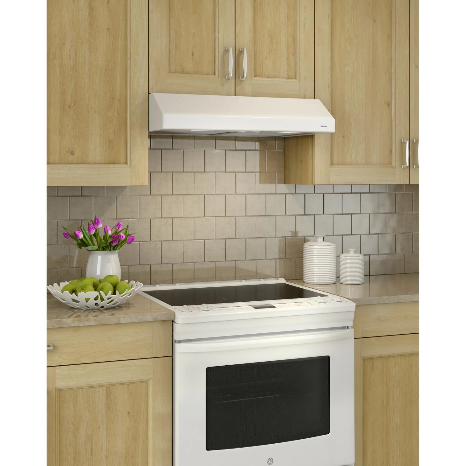 BCSEK130WW Broan® 30-Inch Convertible Under-Cabinet Range Hood, ENERGY STAR®, 300 Max Blower CFM, White - Image 2