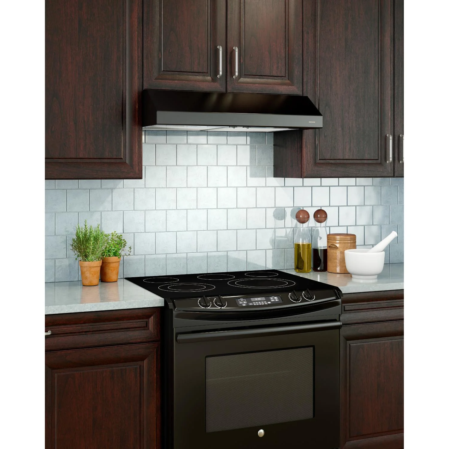 BCSEK136BL Broan® 36-Inch Convertible Under-Cabinet Range Hood, ENERGY STAR®, 300 Max Blower CFM, Black - Image 2