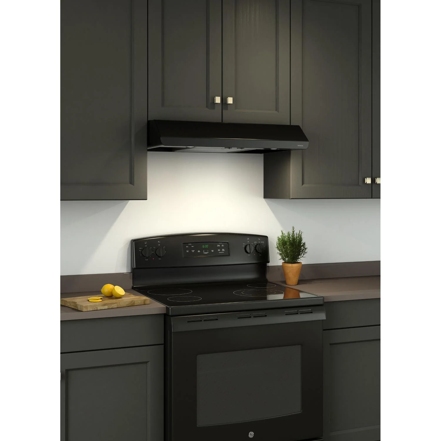 BKSA130BL Broan® 30-Inch Convertible Under-Cabinet Range Hood, 300 Max Blower CFM, Black - Image 2