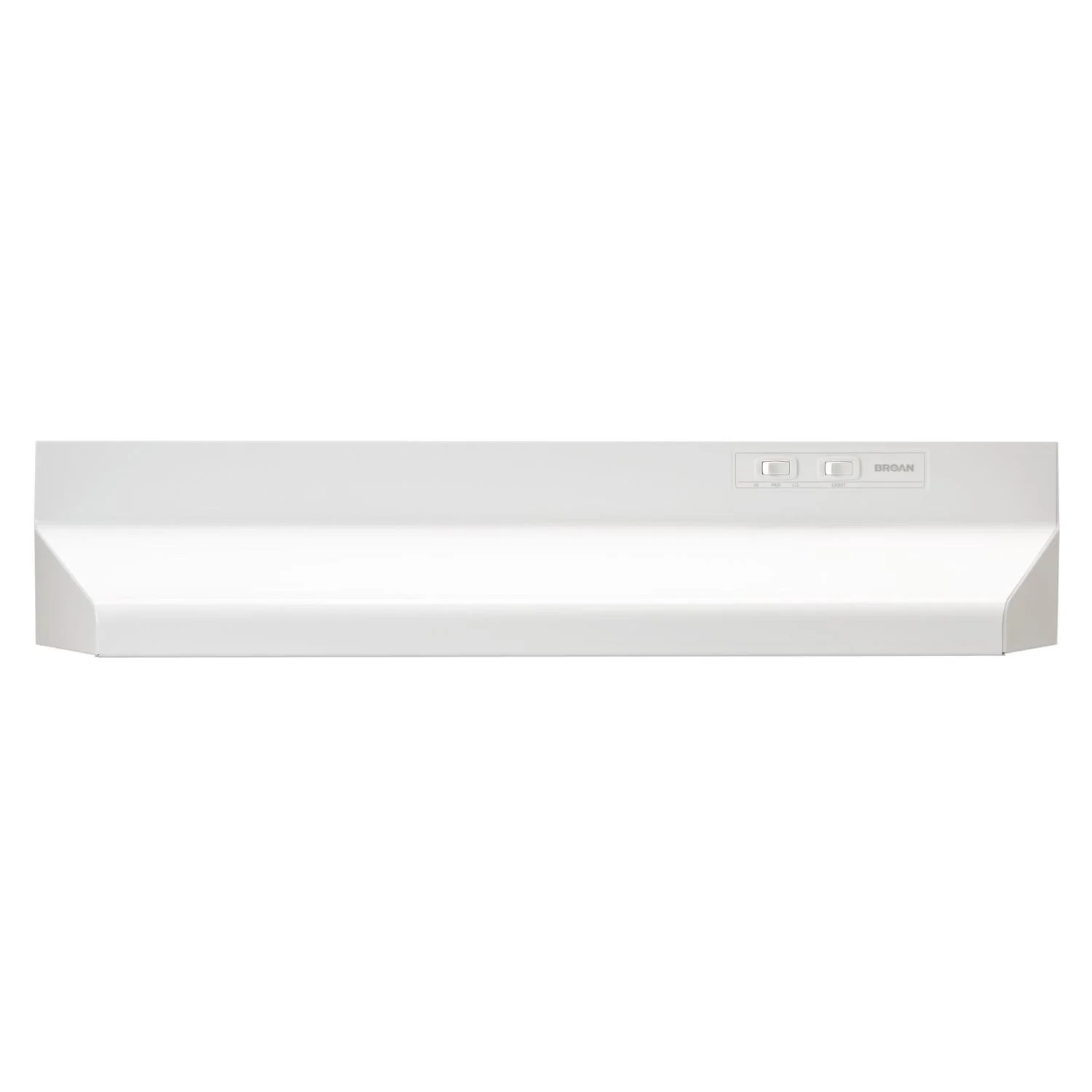 BUEZ030WW Broan® 30-Inch Ducted Under-Cabinet Range Hood w/ Easy Install System, 210 Max Blower CFM, White - Image 2