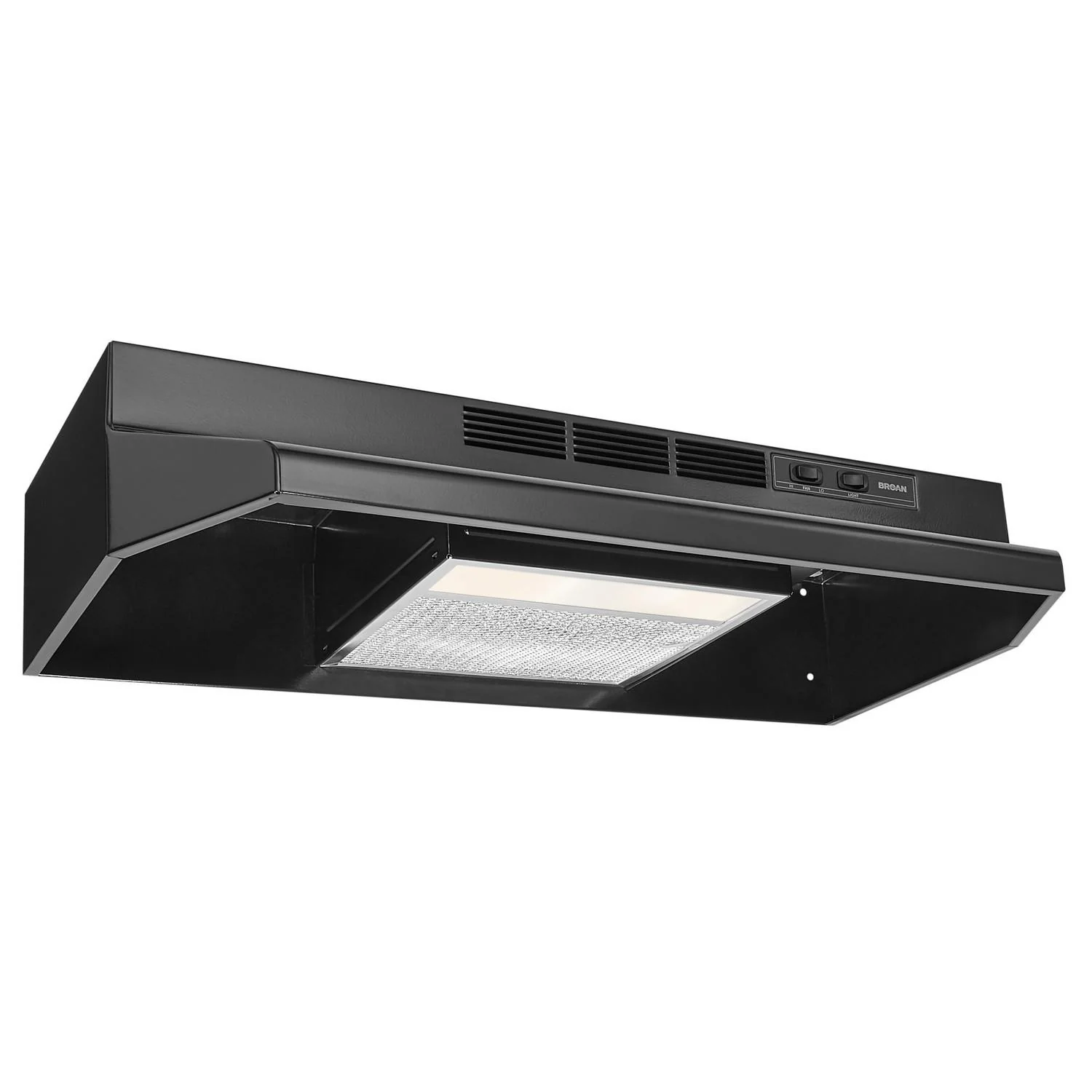 BUEZ330BL Broan® 30-Inch Convertible Under-Cabinet Range Hood w/ Easy Install System, 260 Max Blower CFM, Black - Image 5