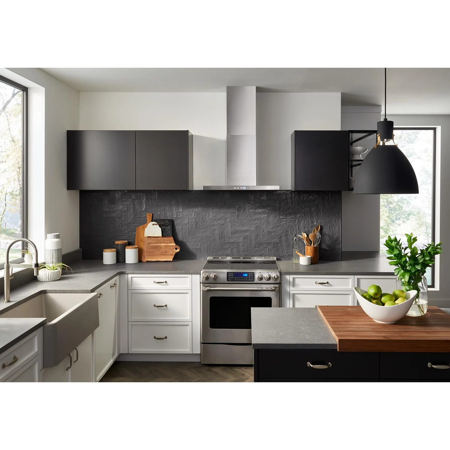Broan® 30-Inch Convertible Wall-Mount T-Style Chimney Range Hood, 450 MAX CFM, Stainless Steel - Image 2