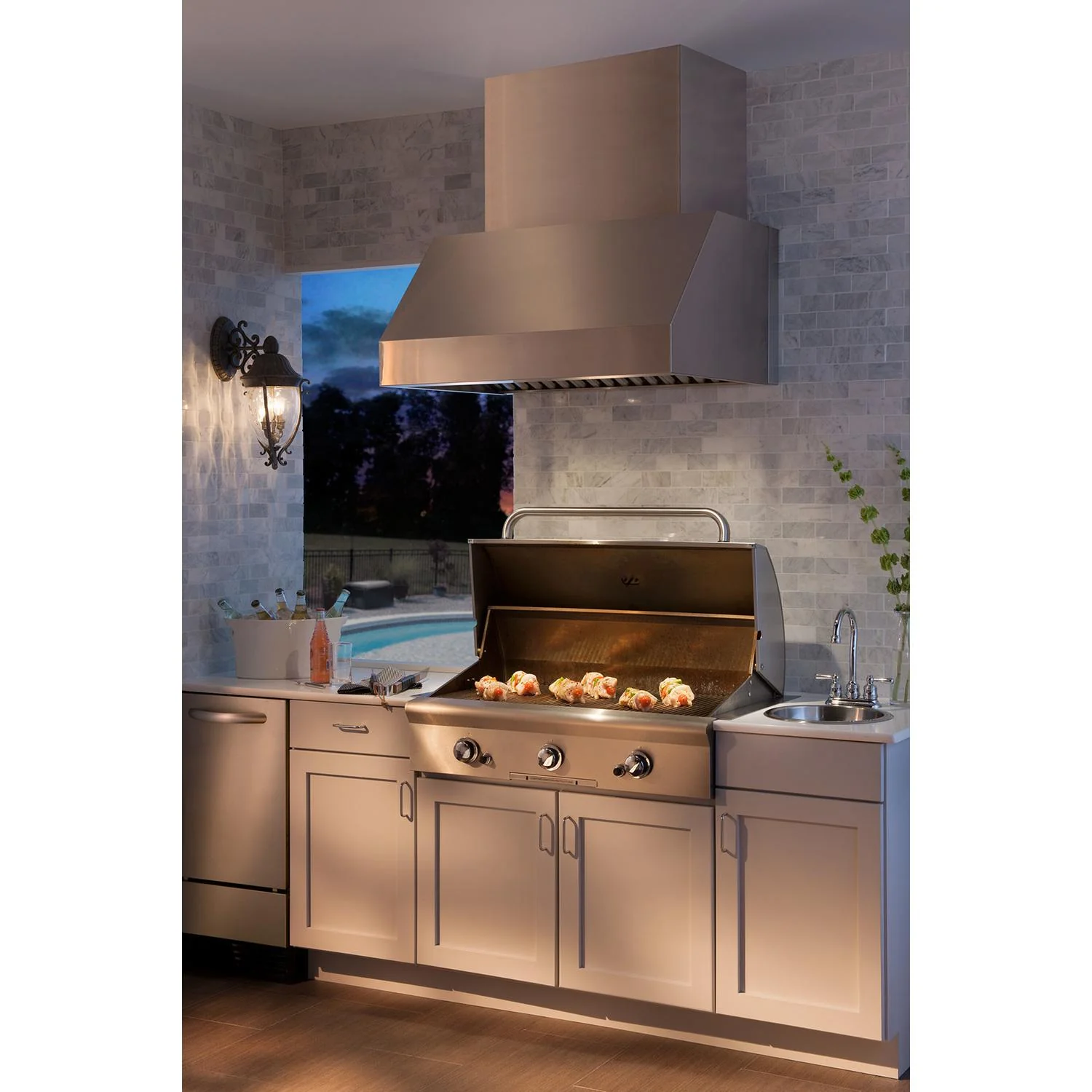 EPD6160SS Broan® EPD61 Series 60-inch Pro-Style Outdoor Range Hood, 1290 Max Blower CFM, Stainless Steel - Image 3